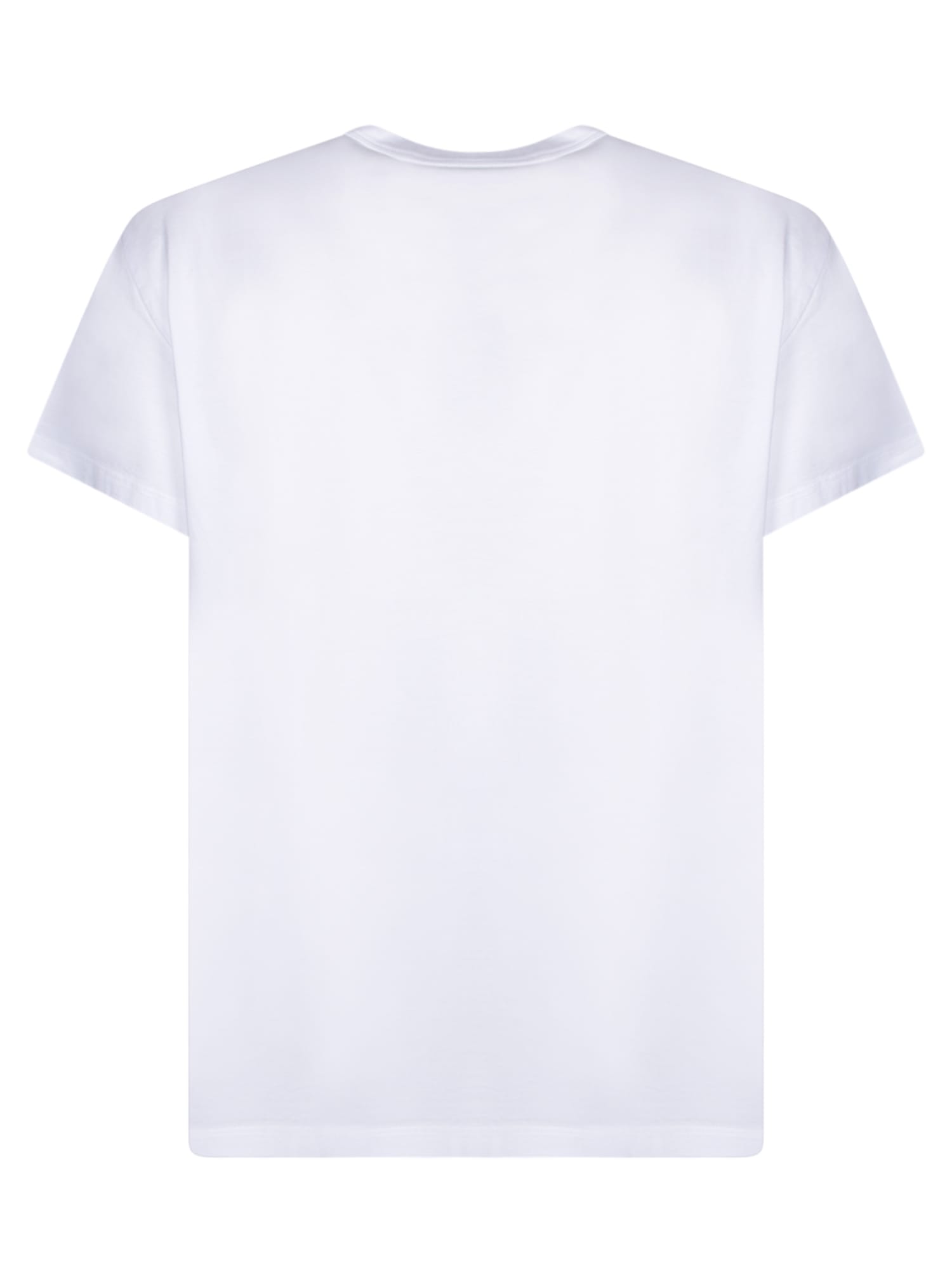 Shop Maison Margiela Numeric Logo White T-shirt