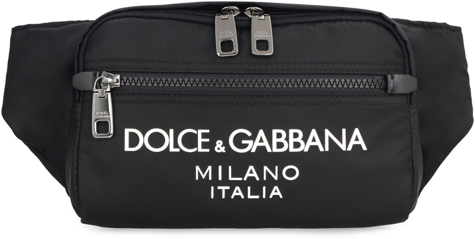 Shop Dolce & Gabbana Nylon Belt Bag In Black