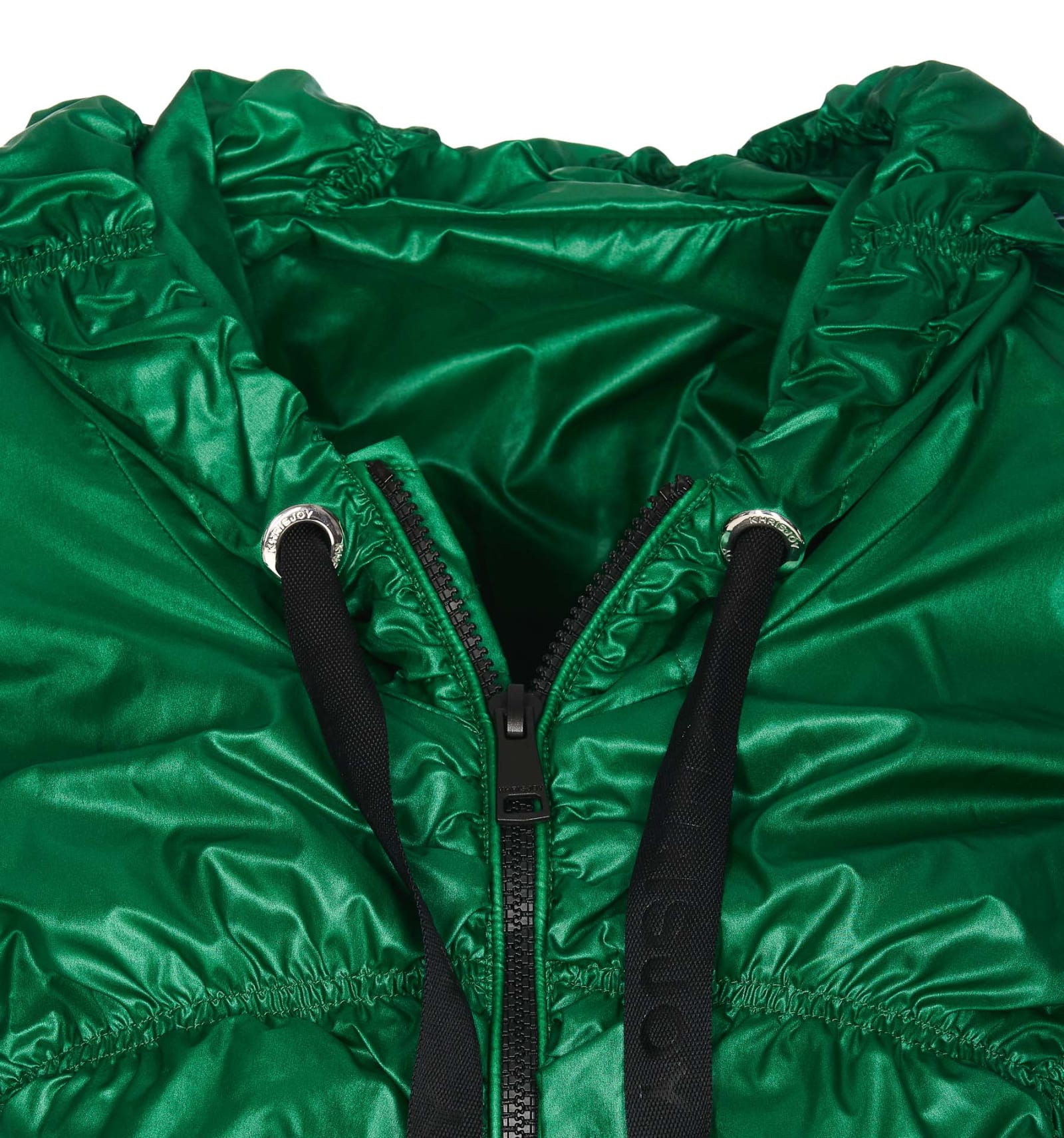 Khrisjoy Cloud ruched windbreaker jacket - Green