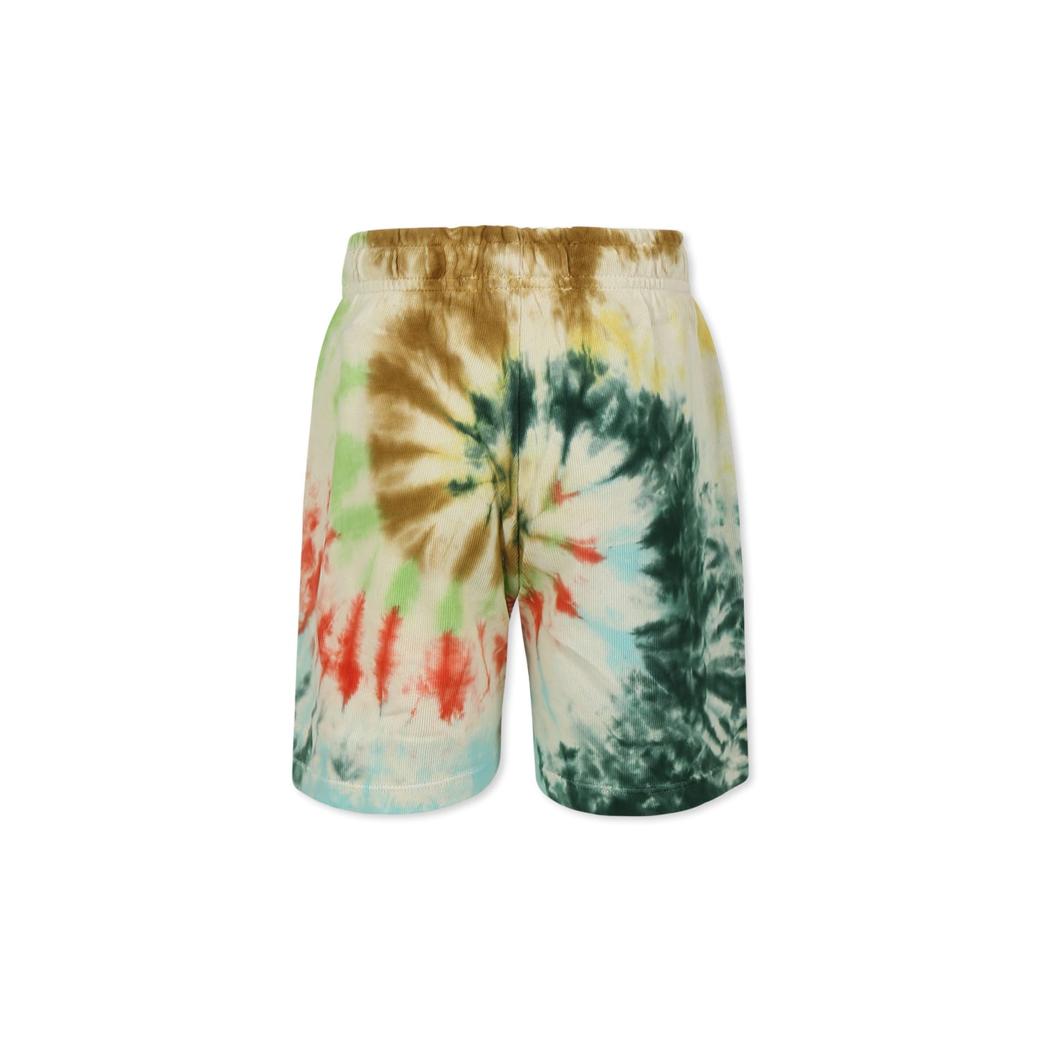 Molo Multicolor Shorts For Kids With Ti Dye Print In Multicolor