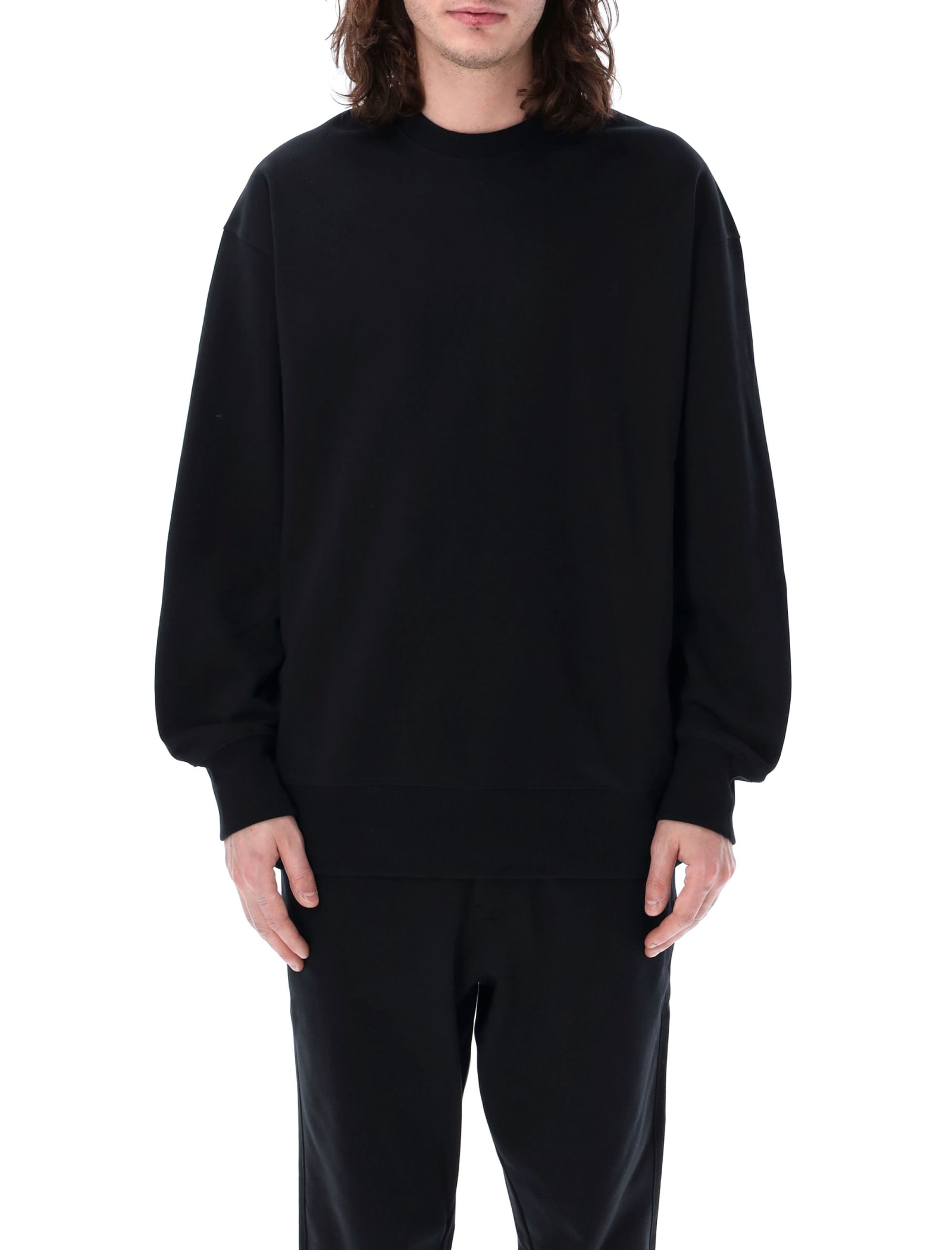 Shop Y-3 Logo Sweatshirt In Black