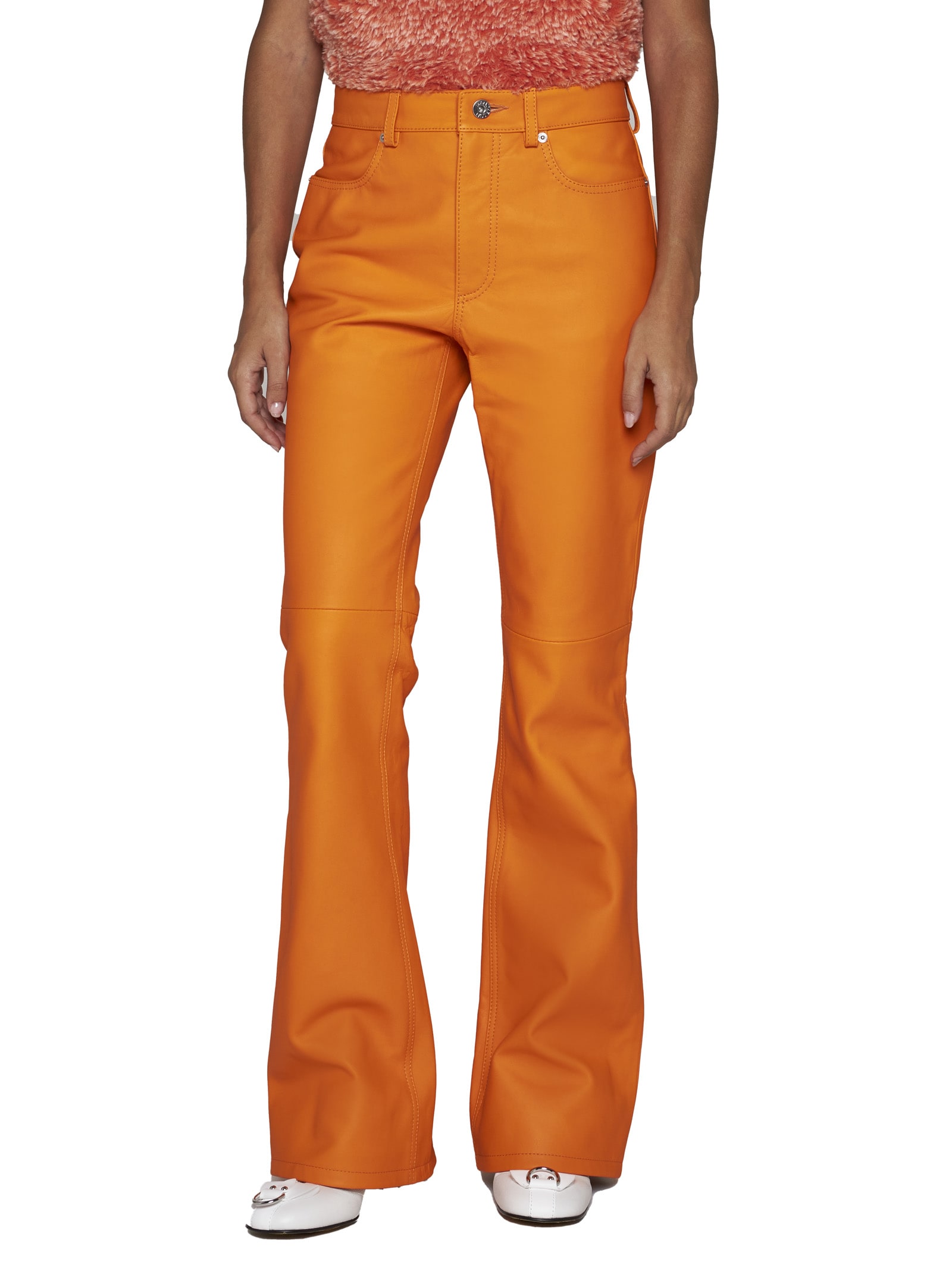 Shop Jw Anderson Pants In Orange