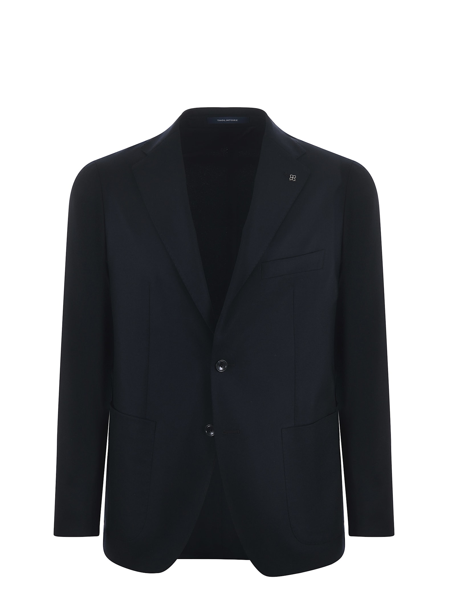 Shop Tagliatore Worsted Wool Jacket In Blue