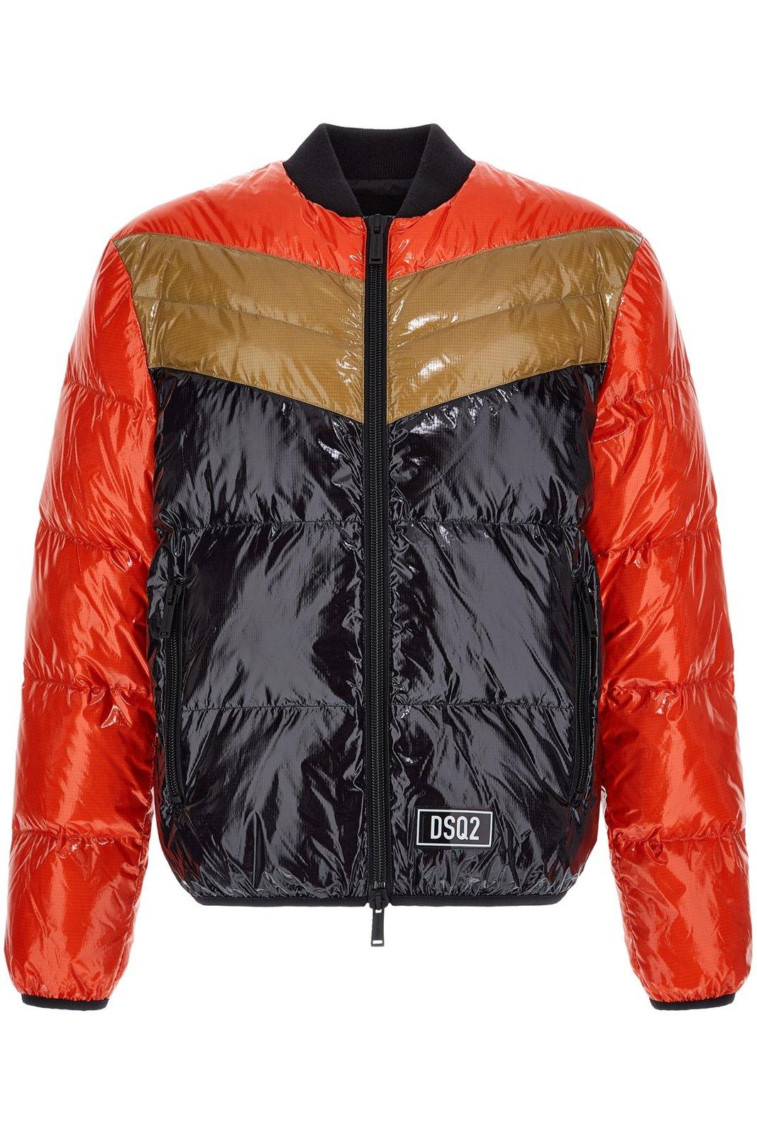 Dsquared2 Logo Patch Padded Zip-up Jacket