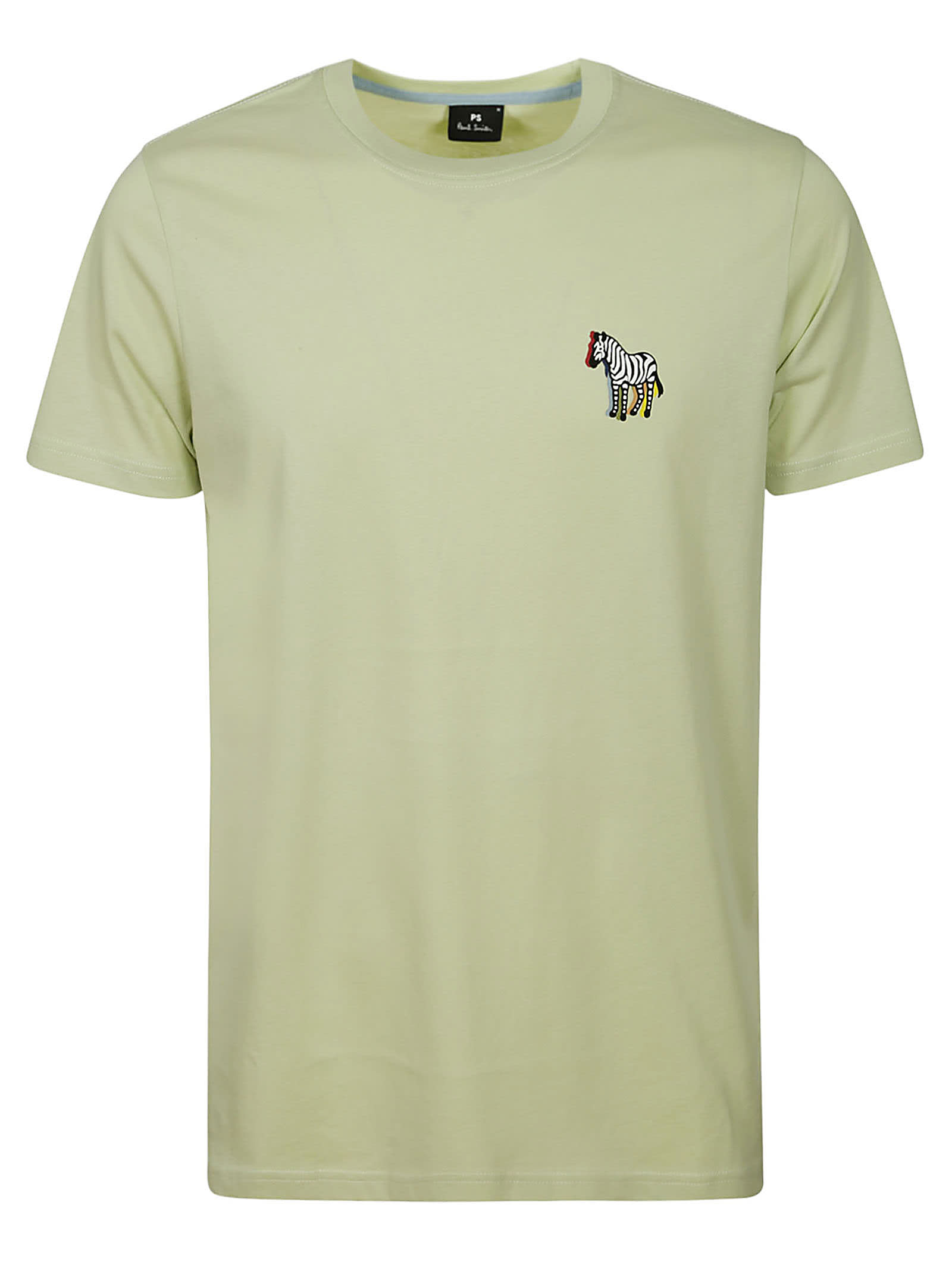 Paul Smith Slim Fit T-shirt B&w Zebra In B Green