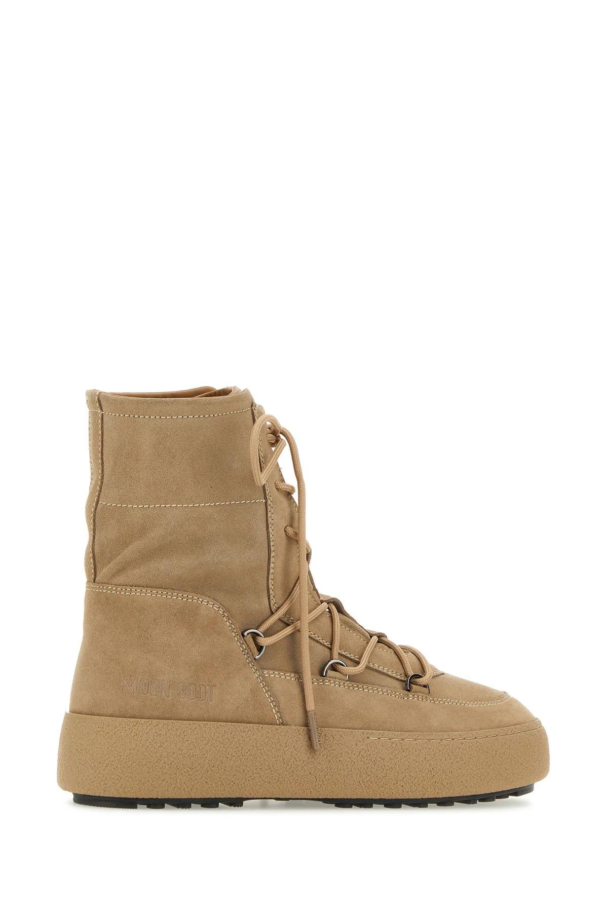 Shop Moon Boot Sand Suede Mtrack Ankle Boots In Beige