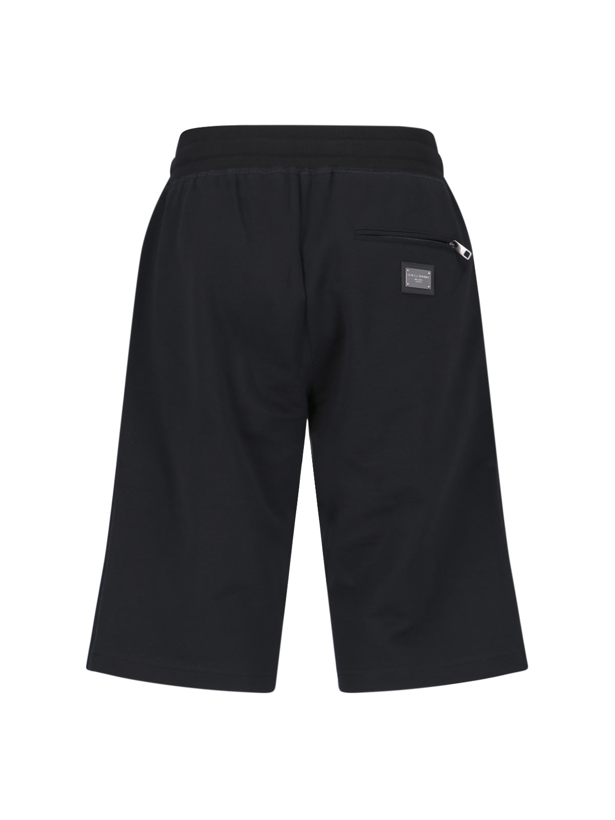 Dolce & Gabbana Sleek Designer Bermuda Cargo Shorts In Black