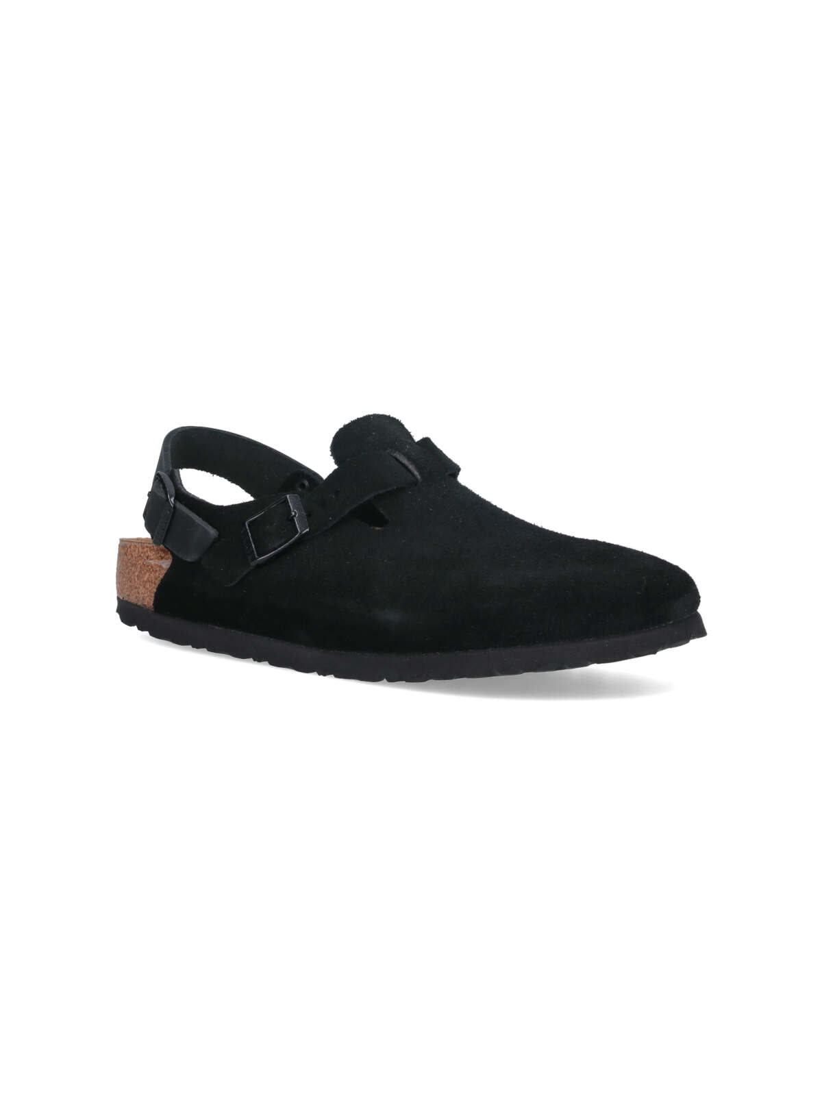 Birkenstock Tokio Buckled Suede Clogs