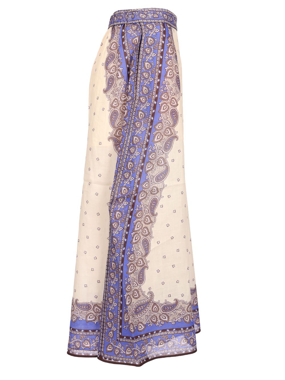 Shop Zimmermann Maxine Pants In Neutrals/blue