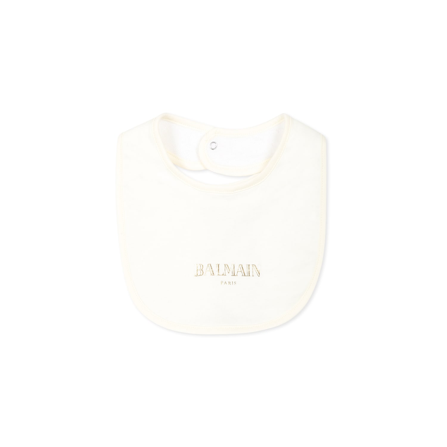 Shop Balmain Ivory Babygrow Set For Babykids With Logo