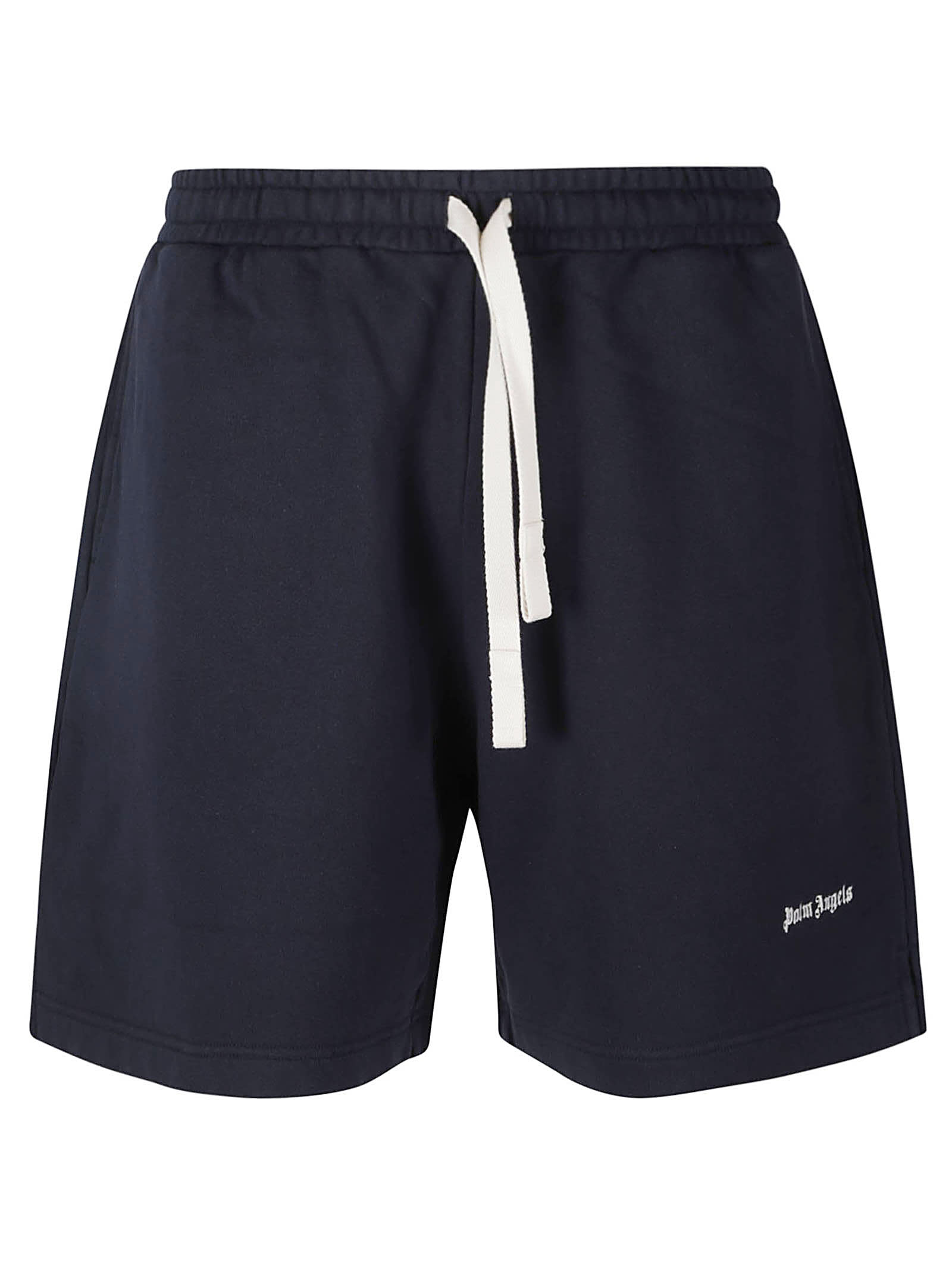 Shop Palm Angels Classic Logo Swim Shorts In Navy Blue