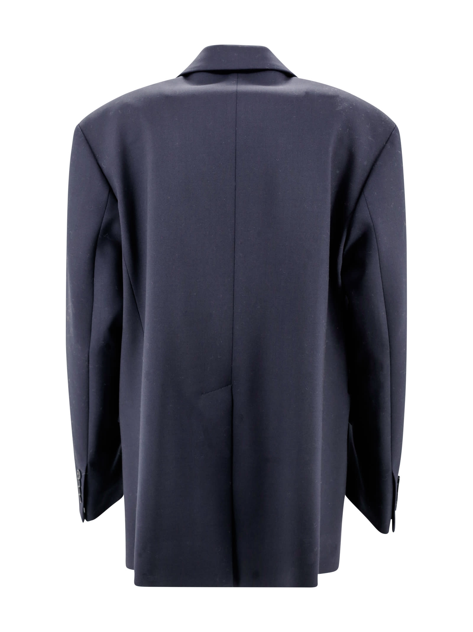 P.a.r.o.s.h Single-breasted Wool Blend Blazer In Blue