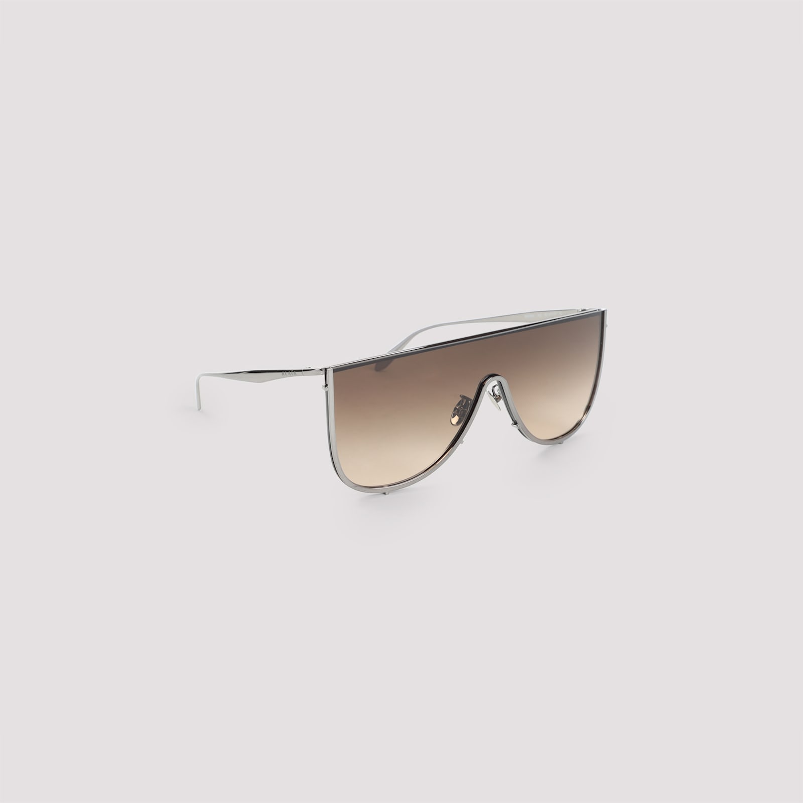 Alaïa Mask Sunglasses Metal Frame Gradient Lenses In Metallic