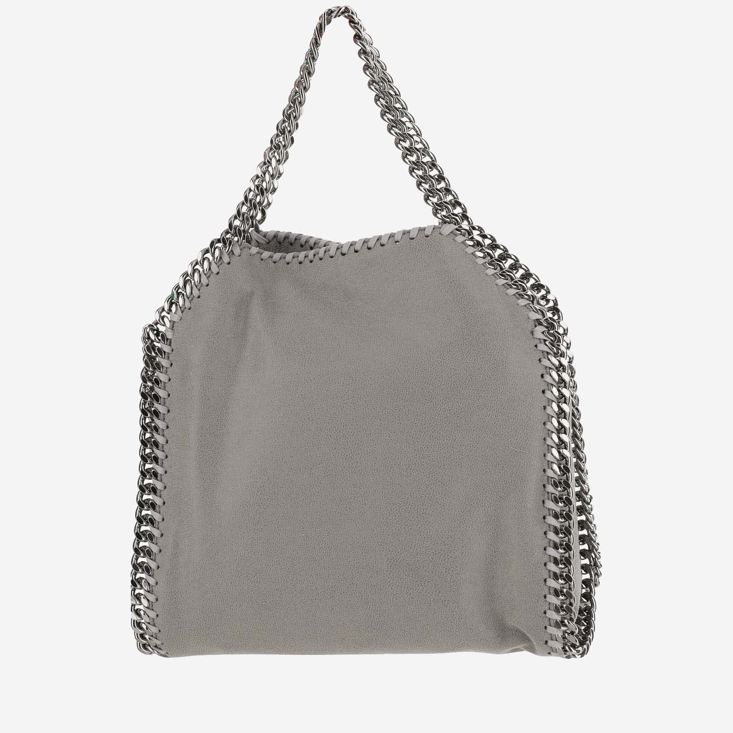 Shop Stella Mccartney Mini Falabella Lips Tote Bag In Light Grey