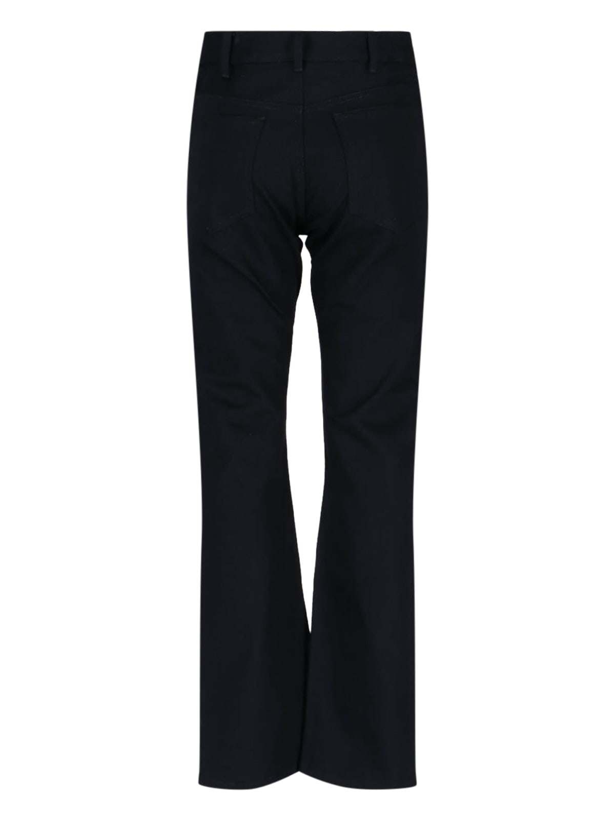 Celine Straight Leg Trousers Belt Loops In Animal Print