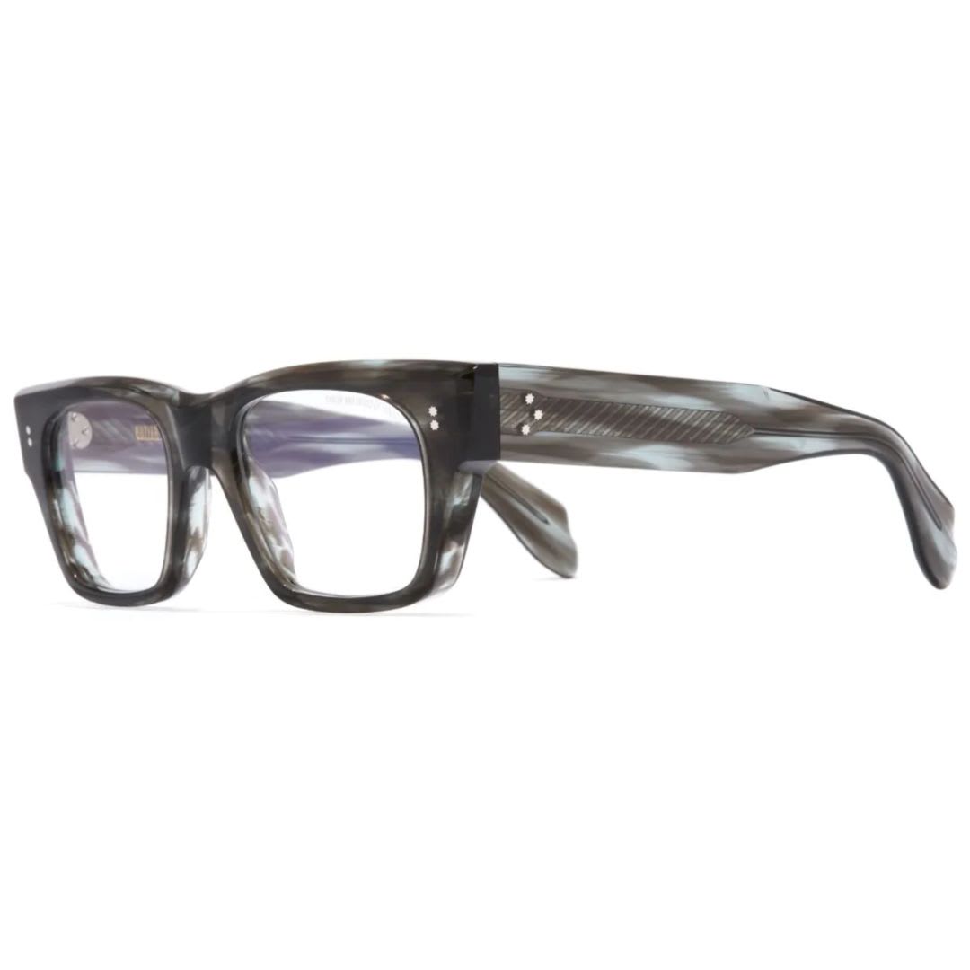 9690-03 51mm Striped Green Crystal Acetate Optical Frame