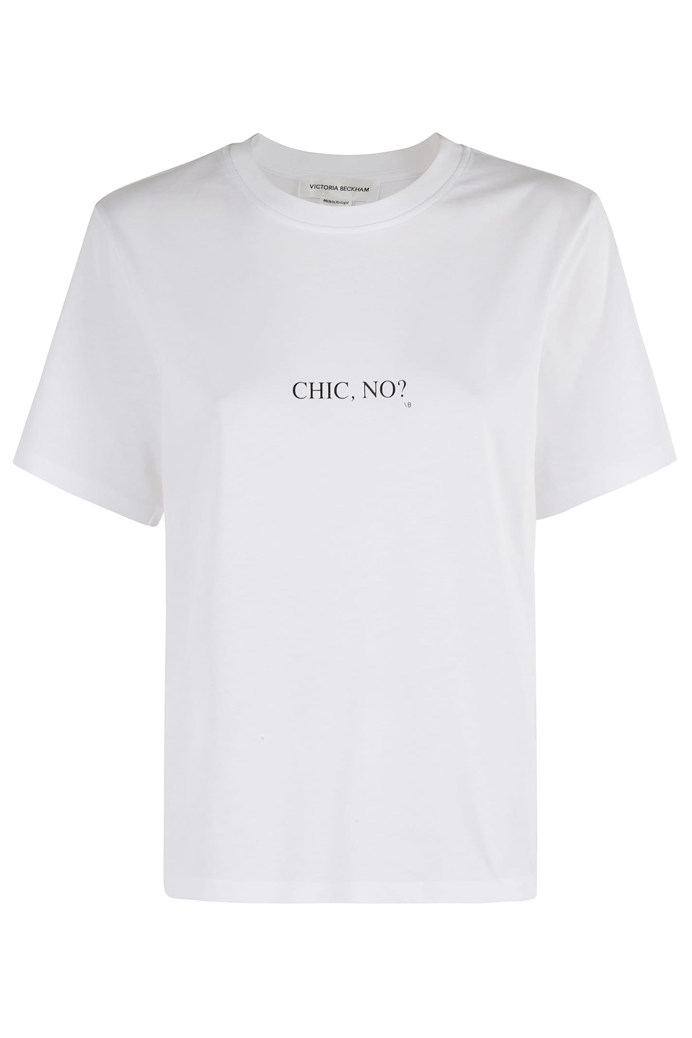 Victoria Beckham T-shirt In Cotton With Print In White