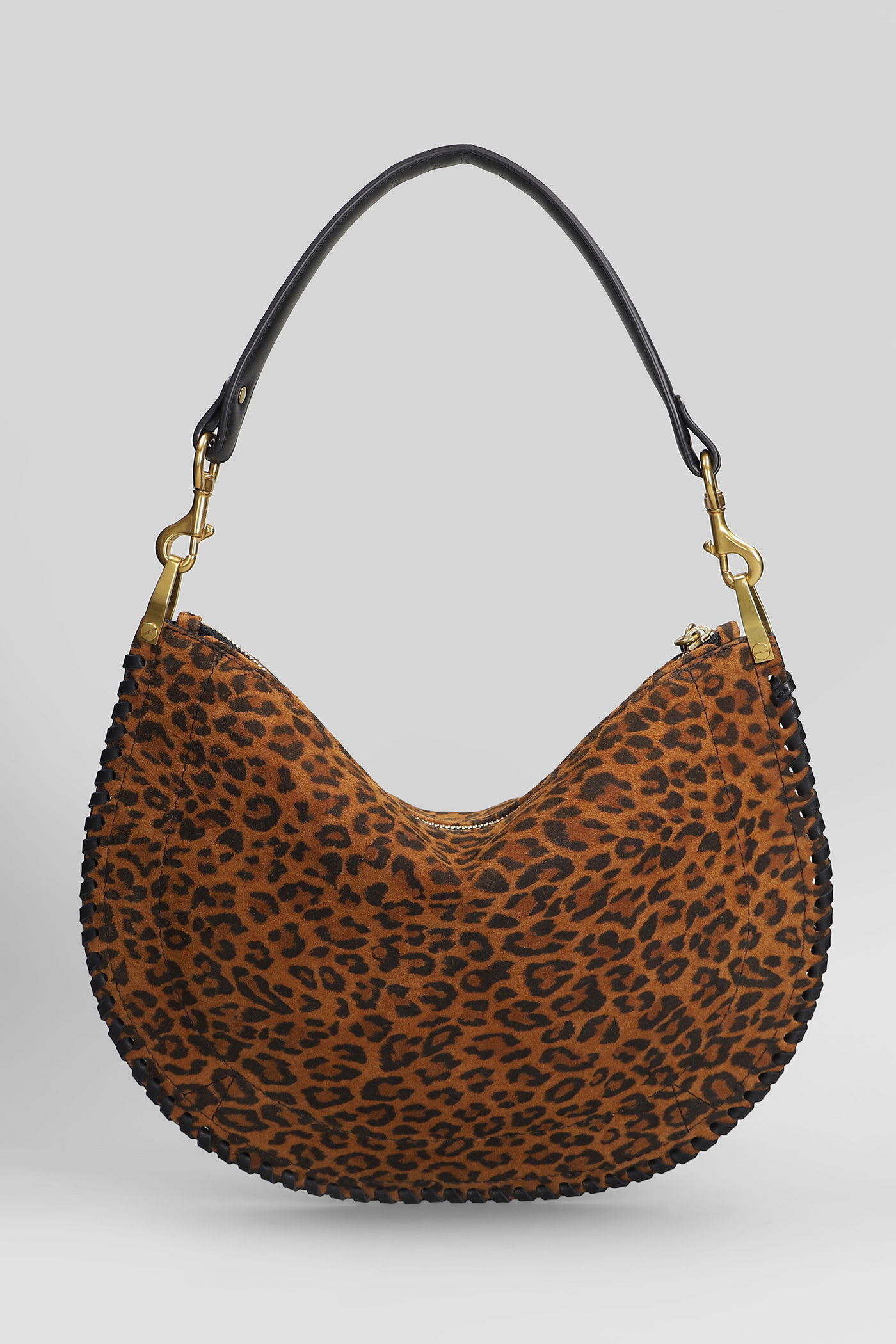Isabel Marant Oskan Soft Zip Bag In Animal Print
