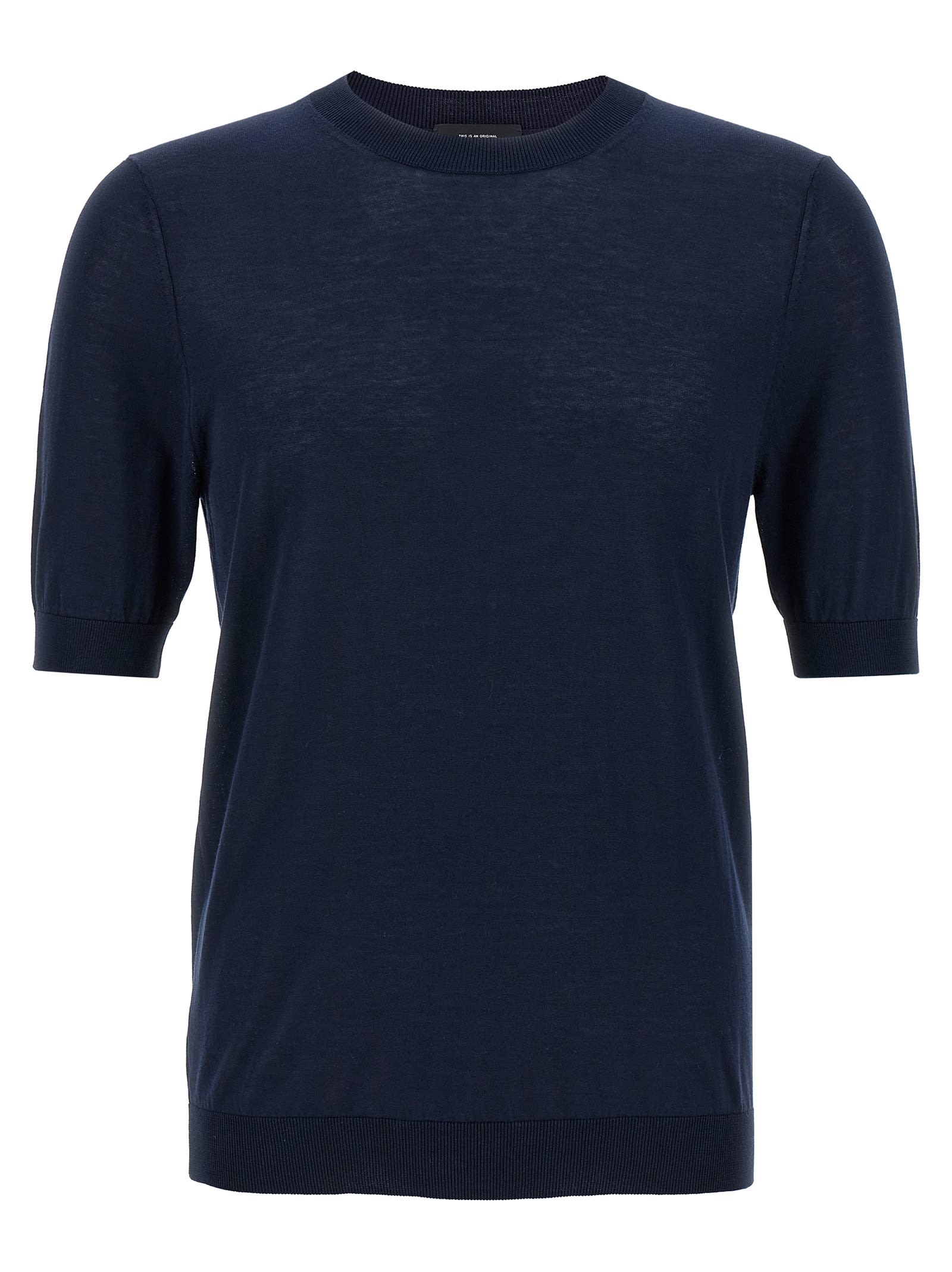 Ballantyne R Neck Sweaters And Cardigans In Blue