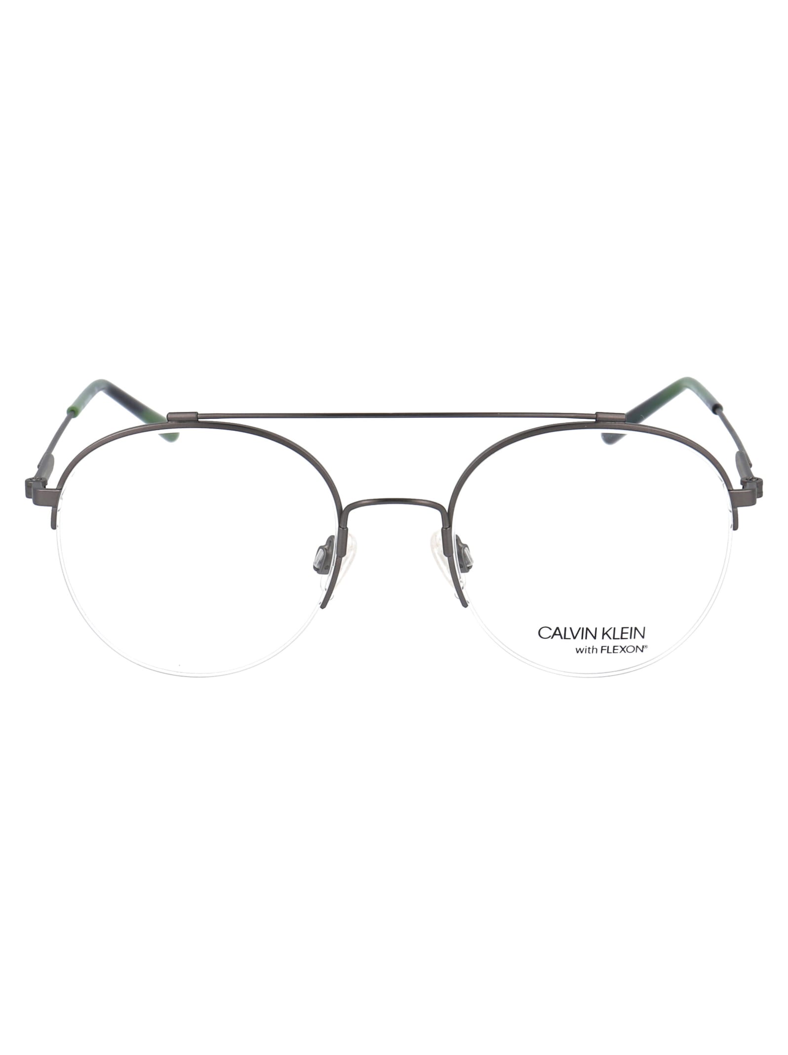 Shop Calvin Klein Ck19144f Glasses In 008 Satin Gunmetal