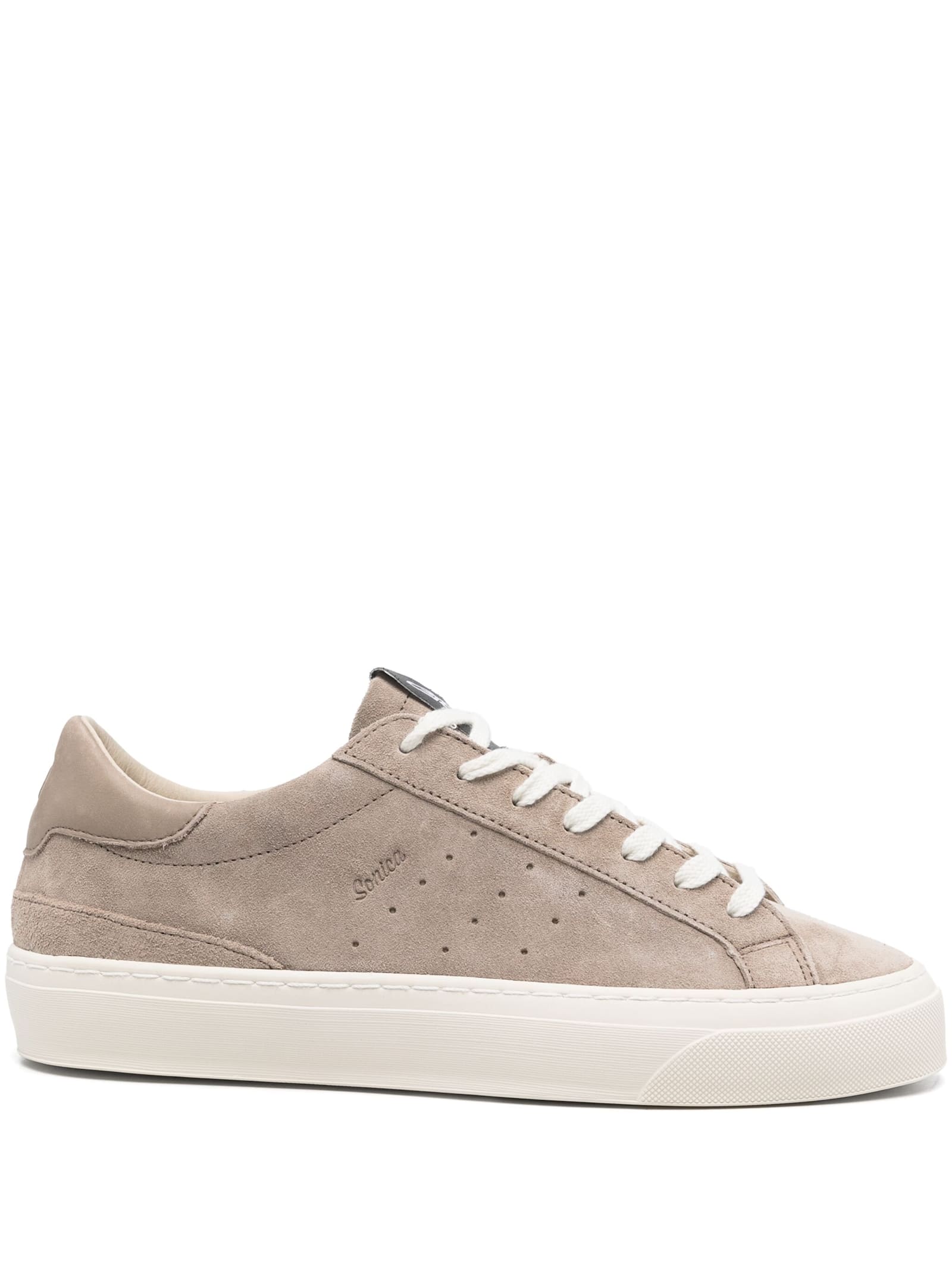 D. A.T. E. Sneakers Sonica In Suede Taupe