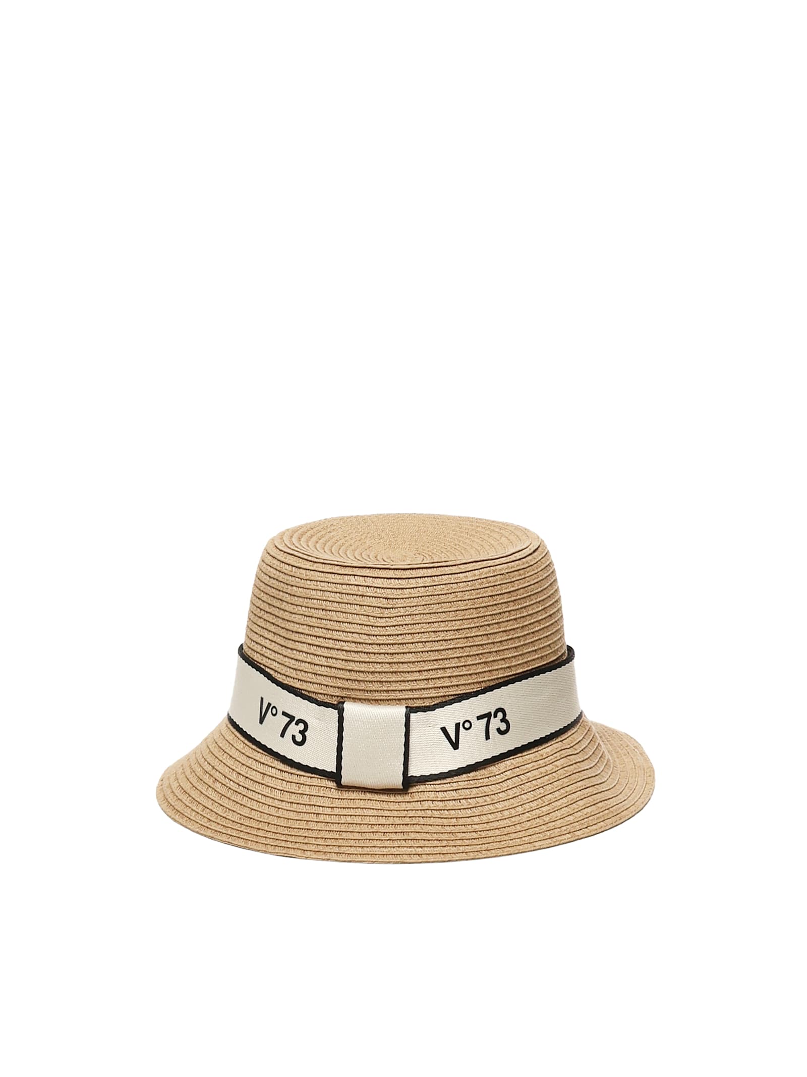 V73 RAFFIA BUCKET HAT 