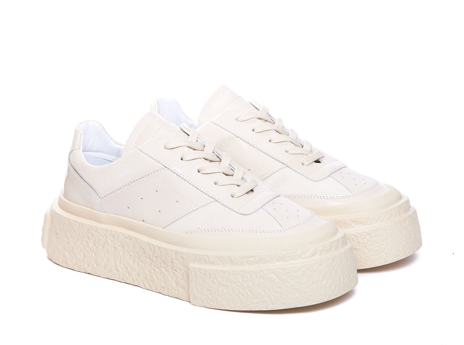 Shop Mm6 Maison Margiela Sneakers In White