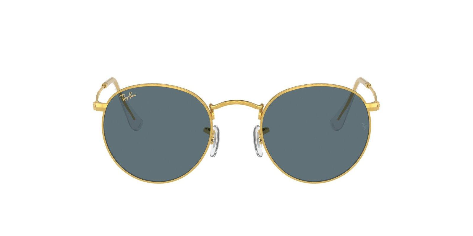 Ray Ban Round Frame Sunglasses In Gray