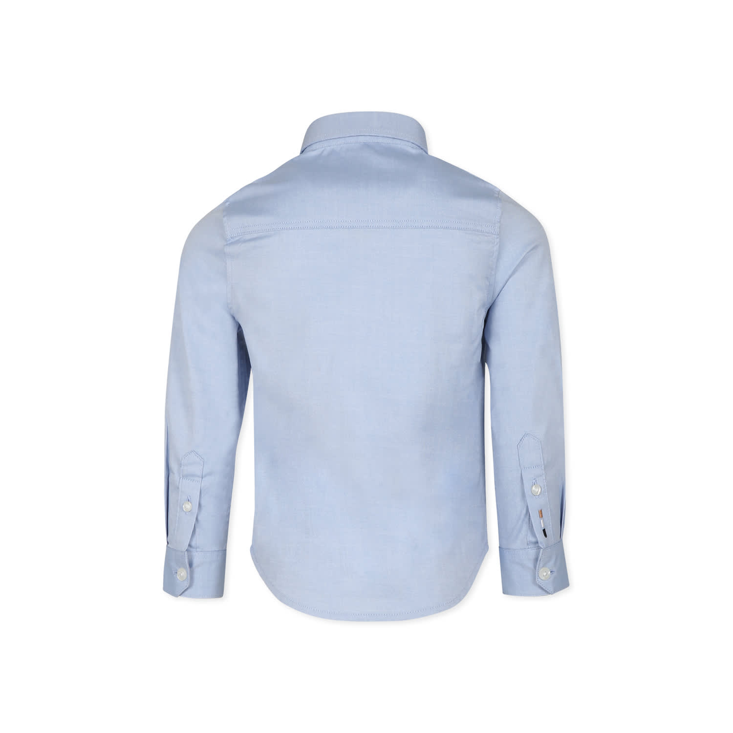 Hugo Boss Light Blue Shirt For Boy With Logo In Light Blue