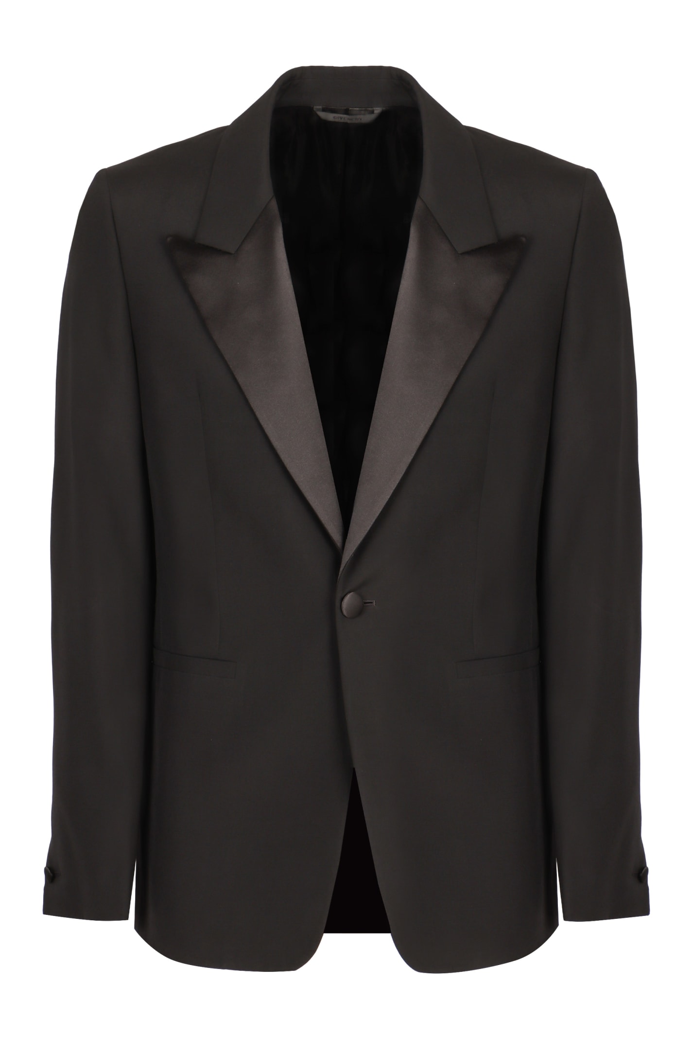 Shop Givenchy Single-breasted One Button Jacket In Black