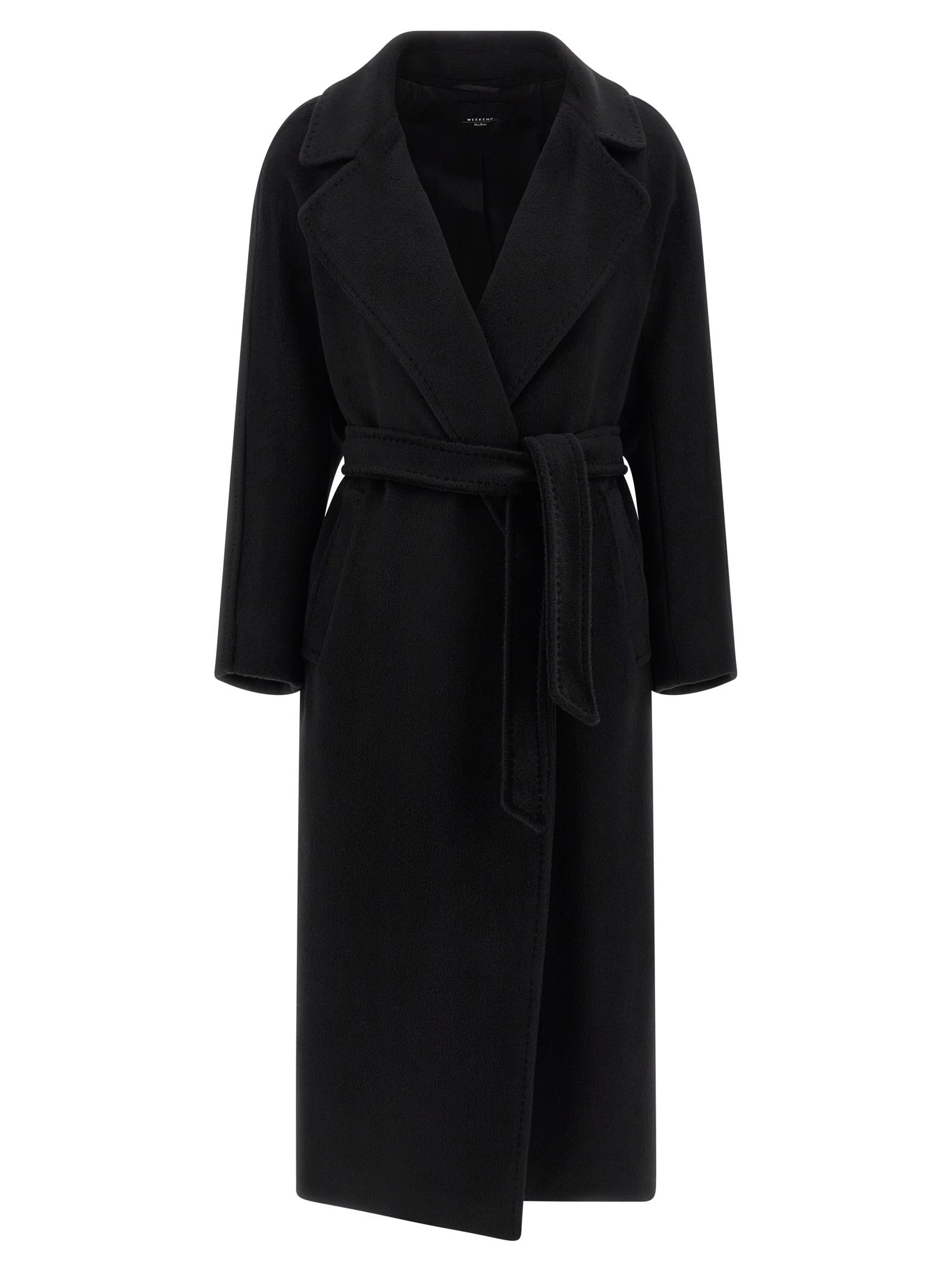 Weekend Max Mara Tempera Coat In Black
