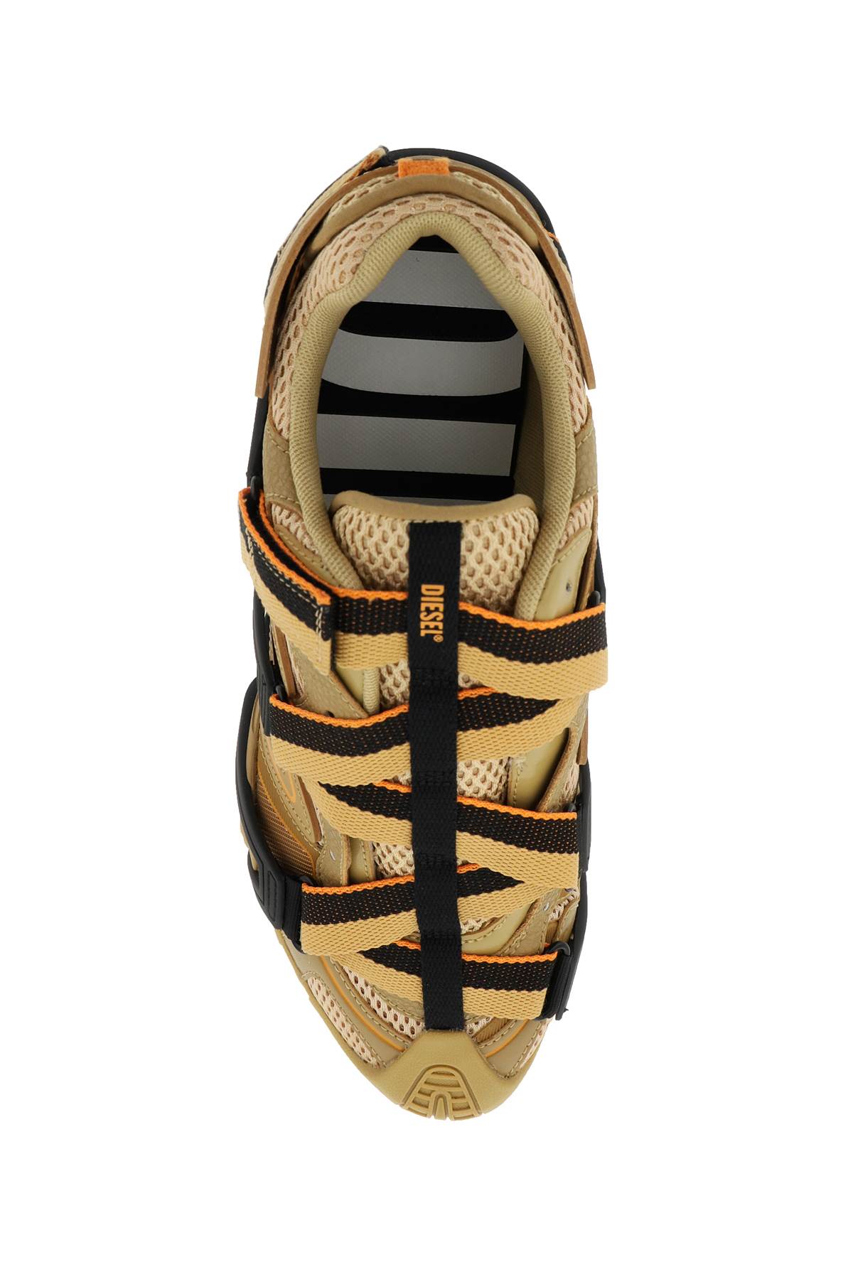 Shop Diesel S-prototype-cr Sneakers In 334 Mustard (beige)