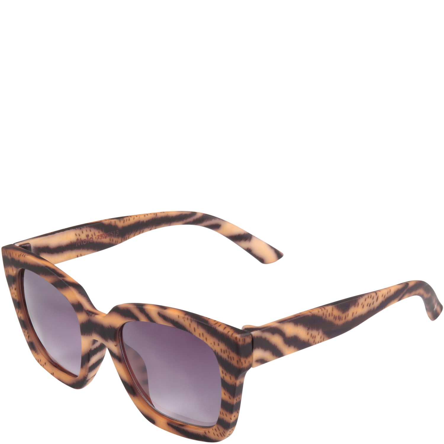 Molo Beige Sunglasses For Girl With Animalier Print
