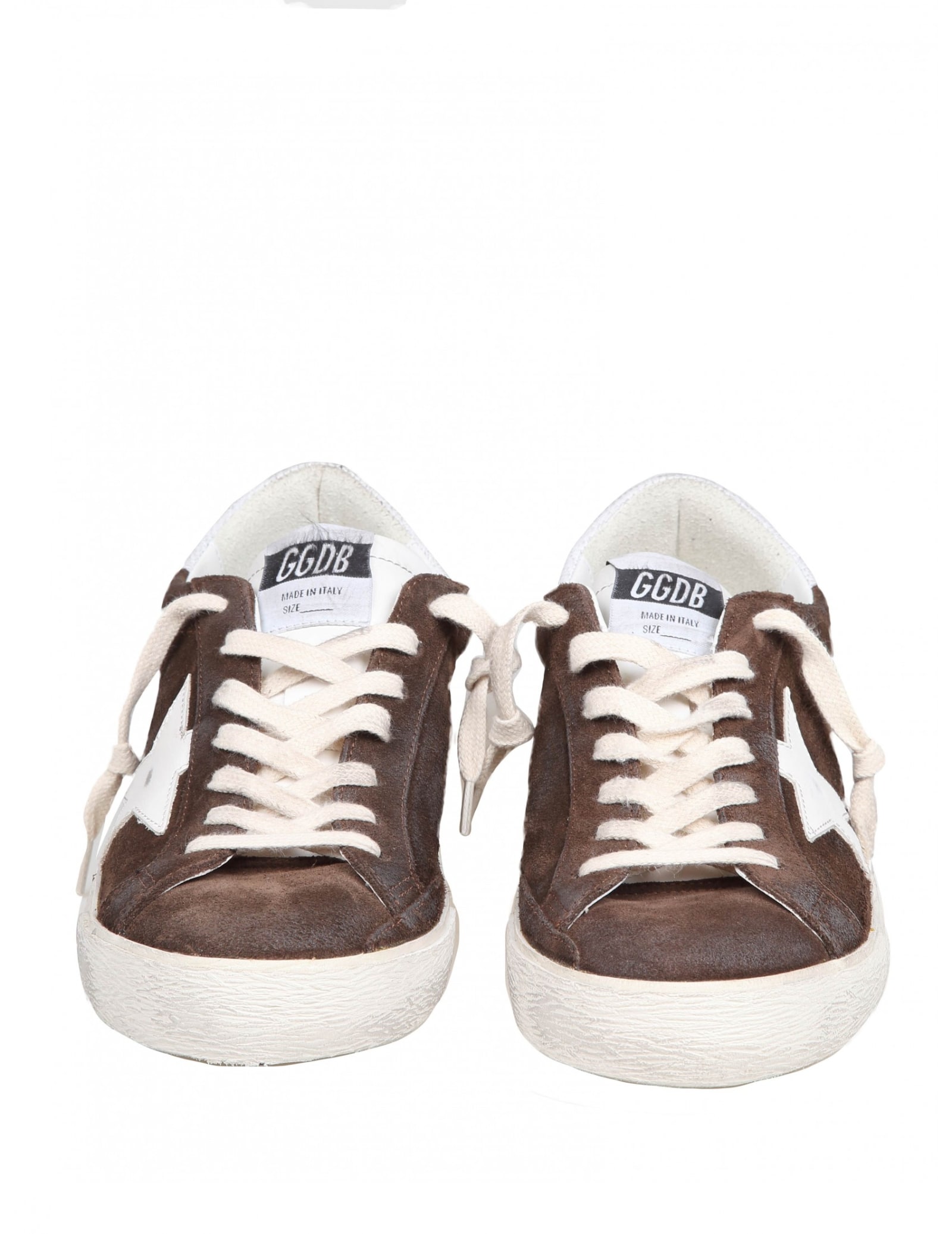 Shop Golden Goose Super Star In Brown Suede