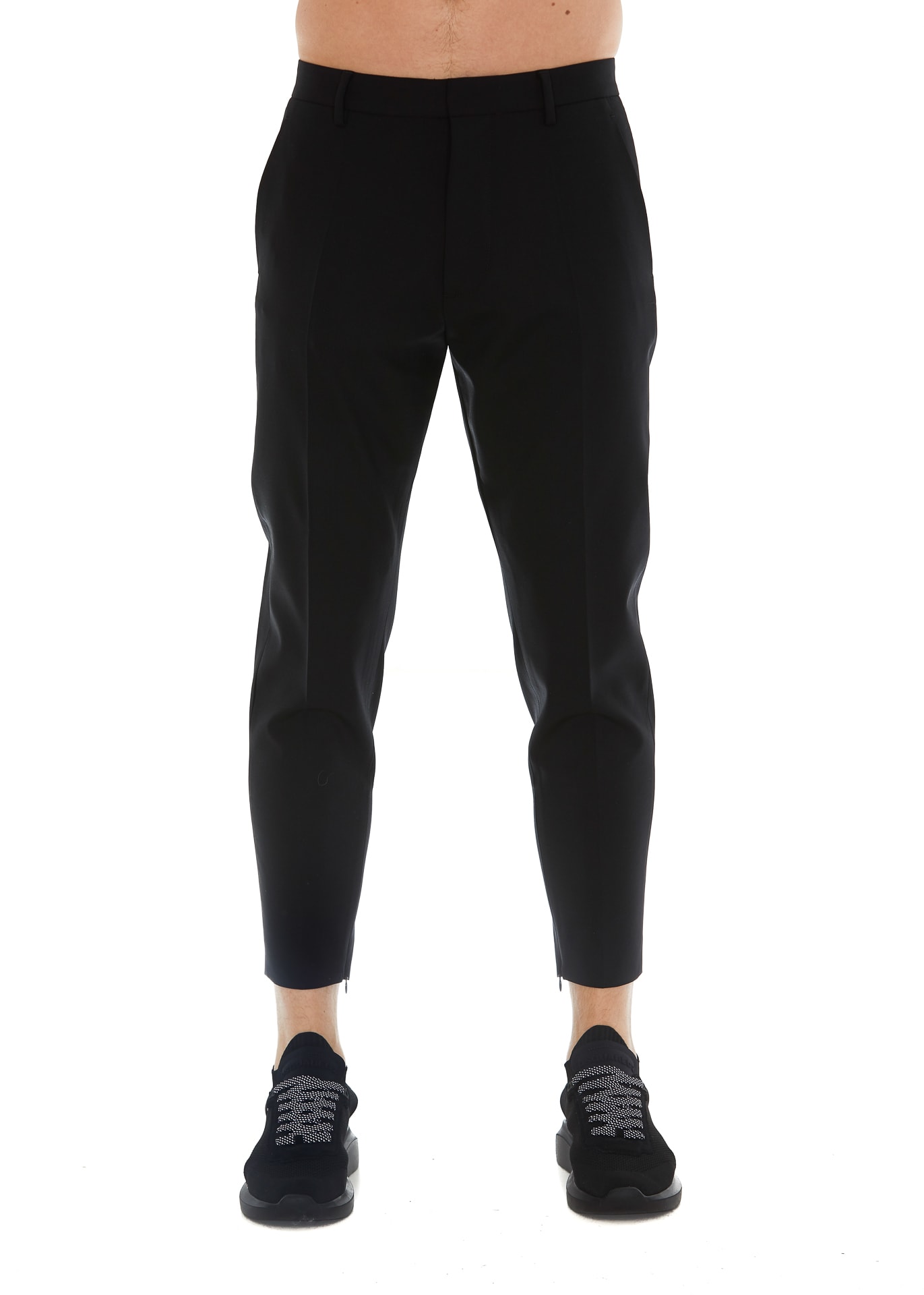 Dsquared2 Skinny Techno Fit Trousers In Black