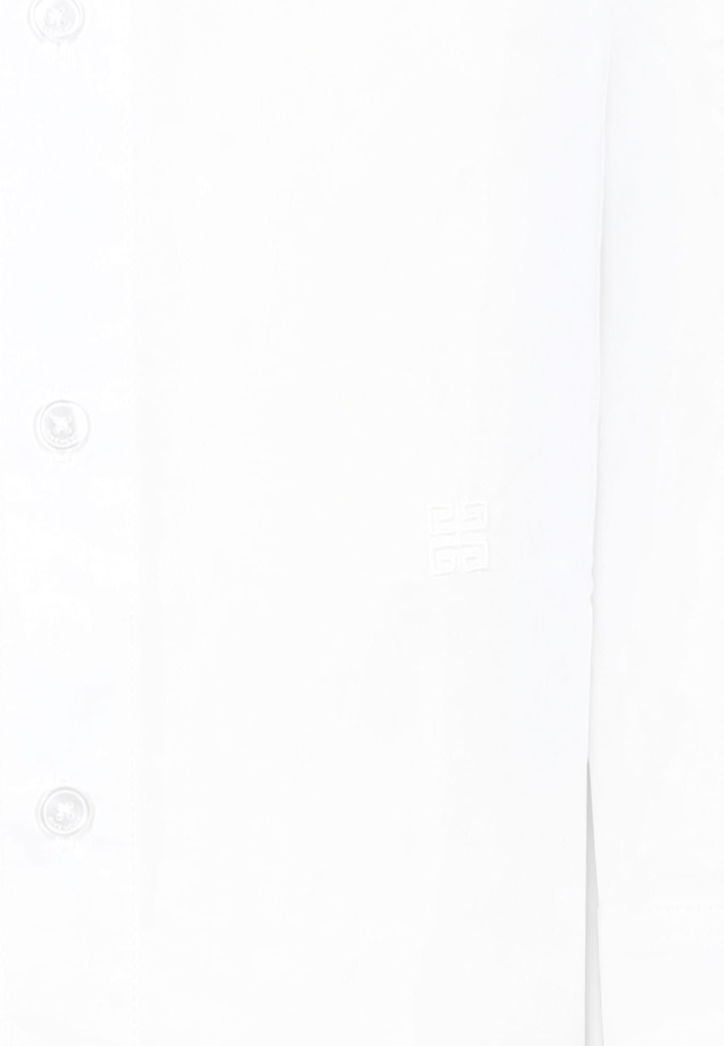 Givenchy White Shirt For Boy With 4g Motif In White