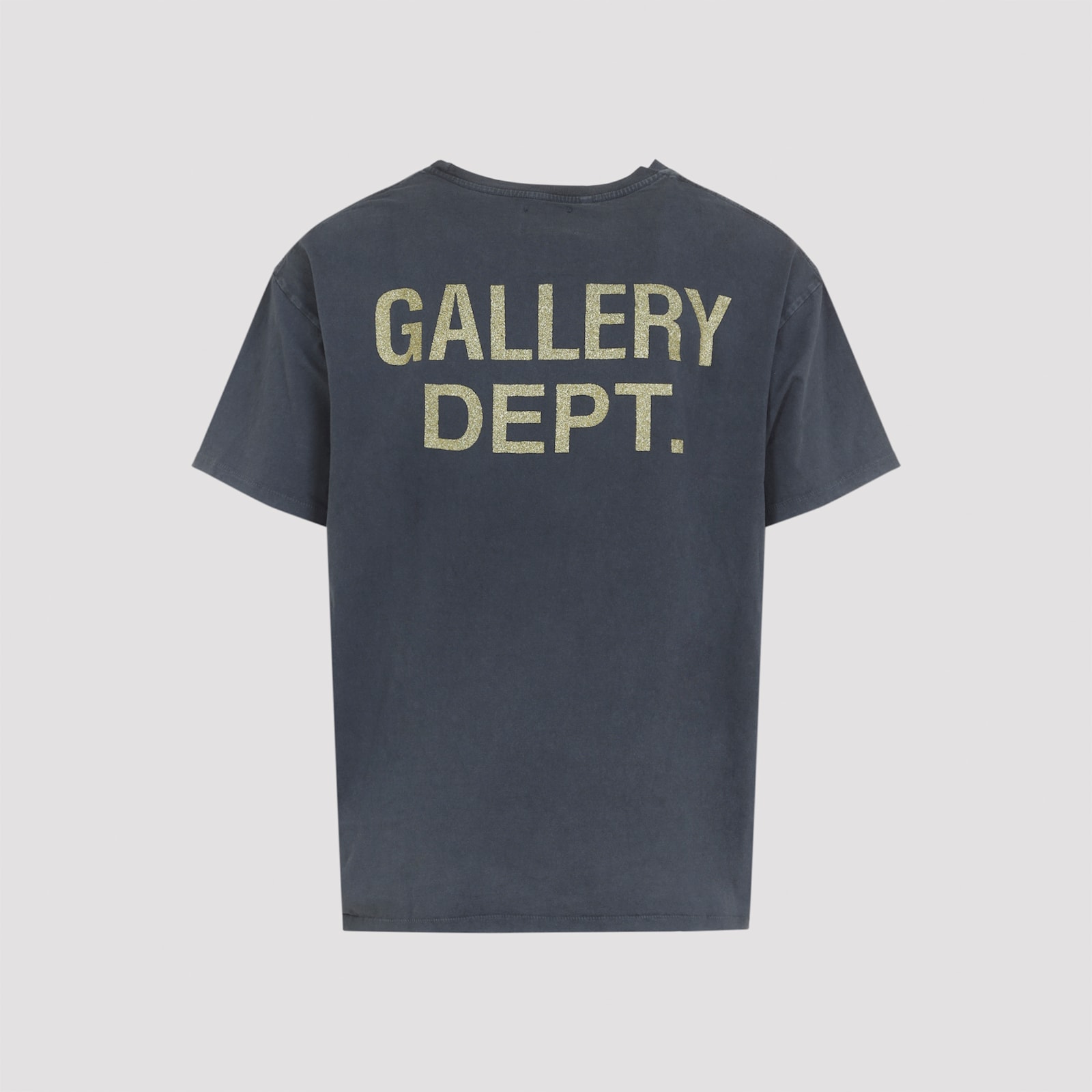 Gallery Dept. Black Crewneck Printed T-shirt In Black