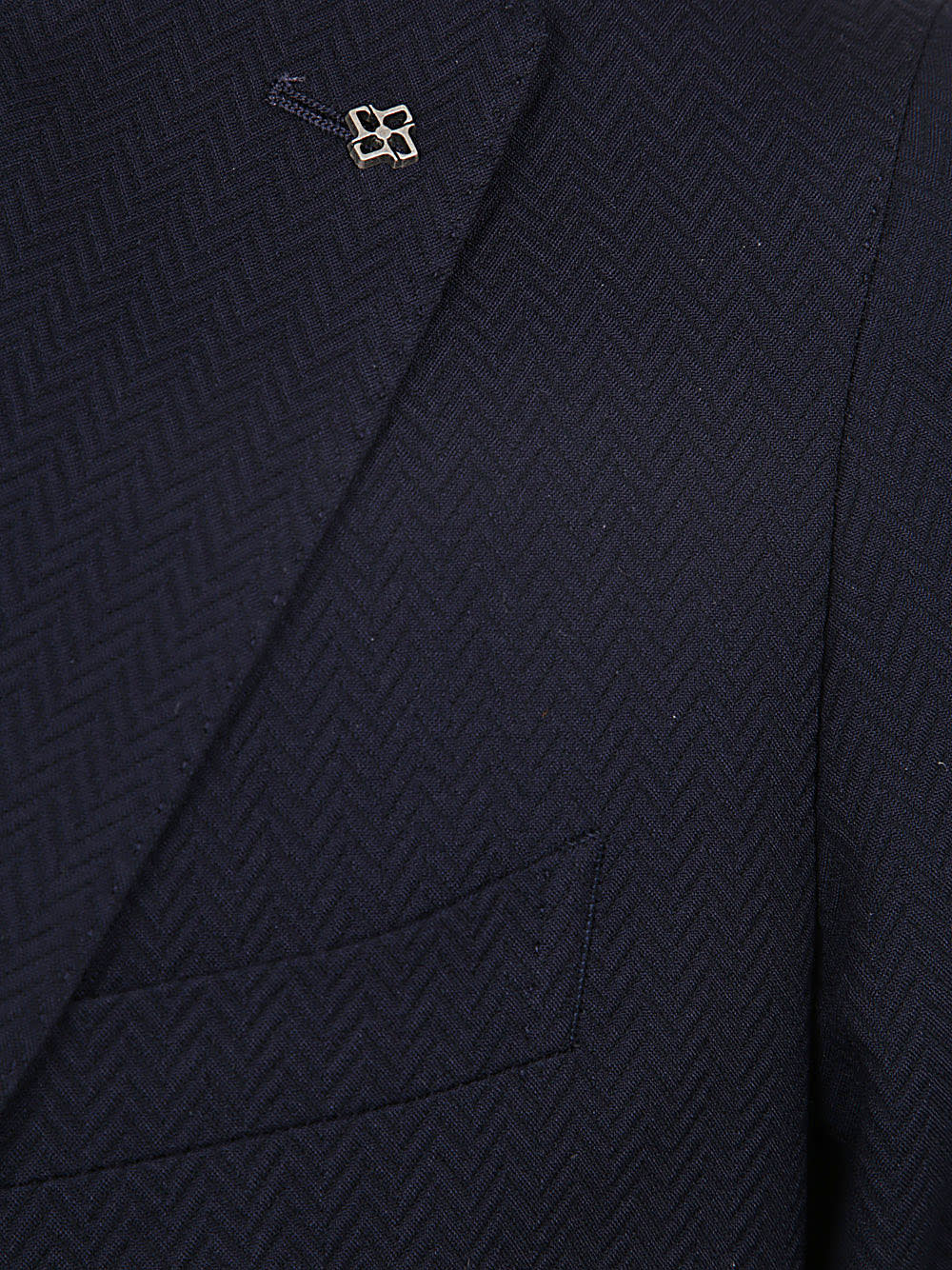 Shop Tagliatore Bistretch Single Breasted Blazer In Blue