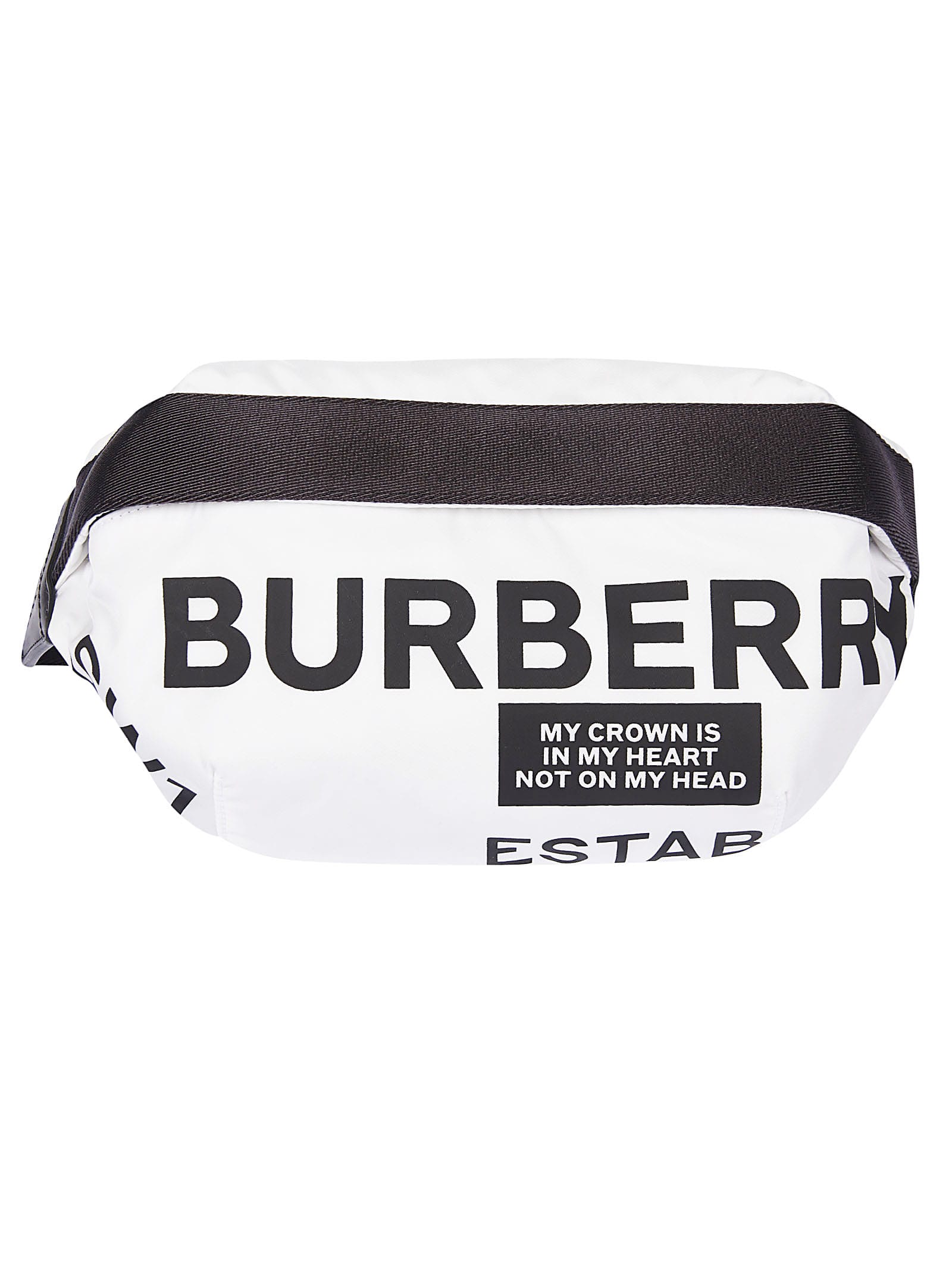 Burberry My Crown Is In My Heart Belt In Bianco | ModeSens