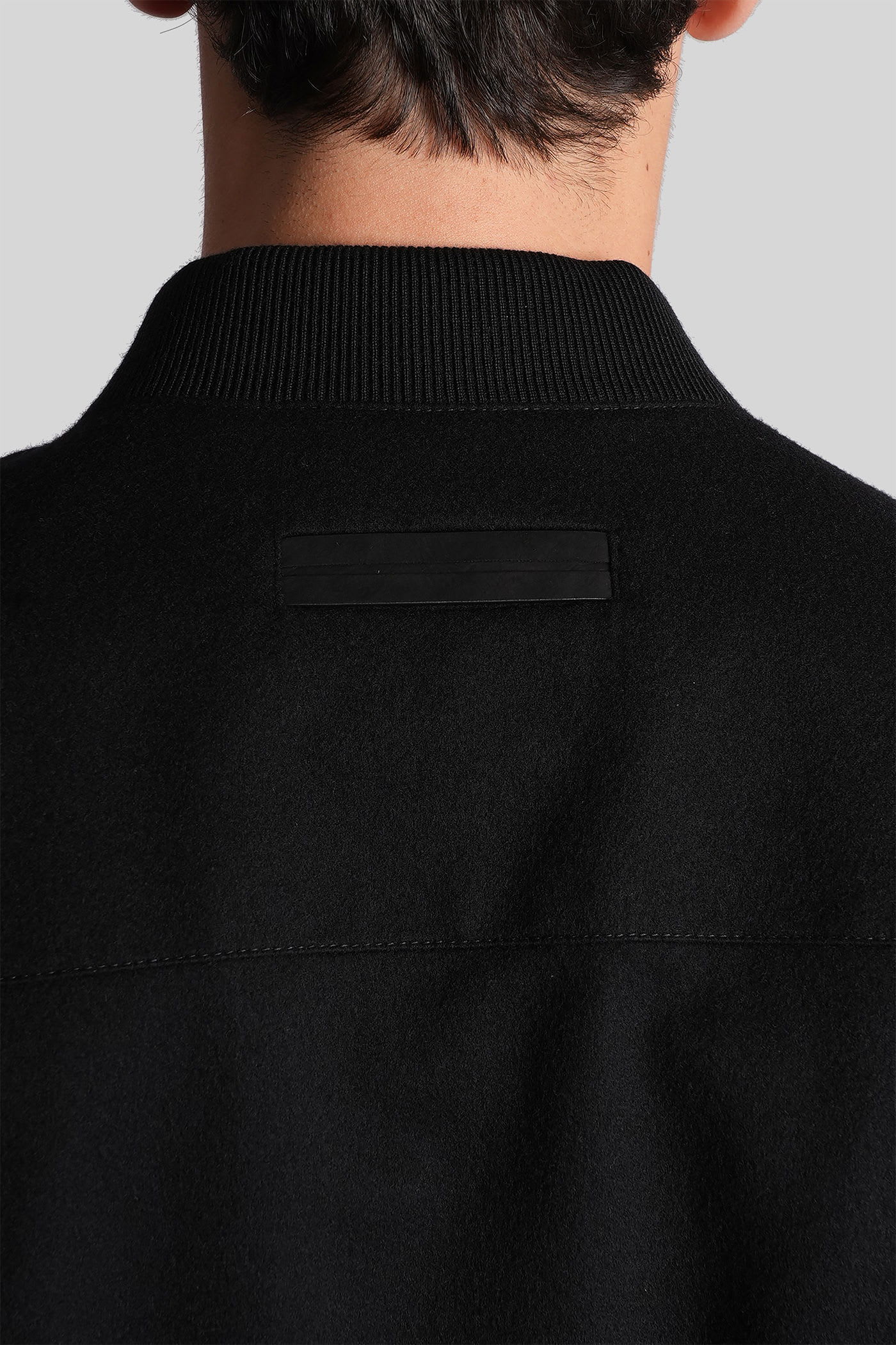 Zegna Bomber Jacket In Black Cashmere In Black