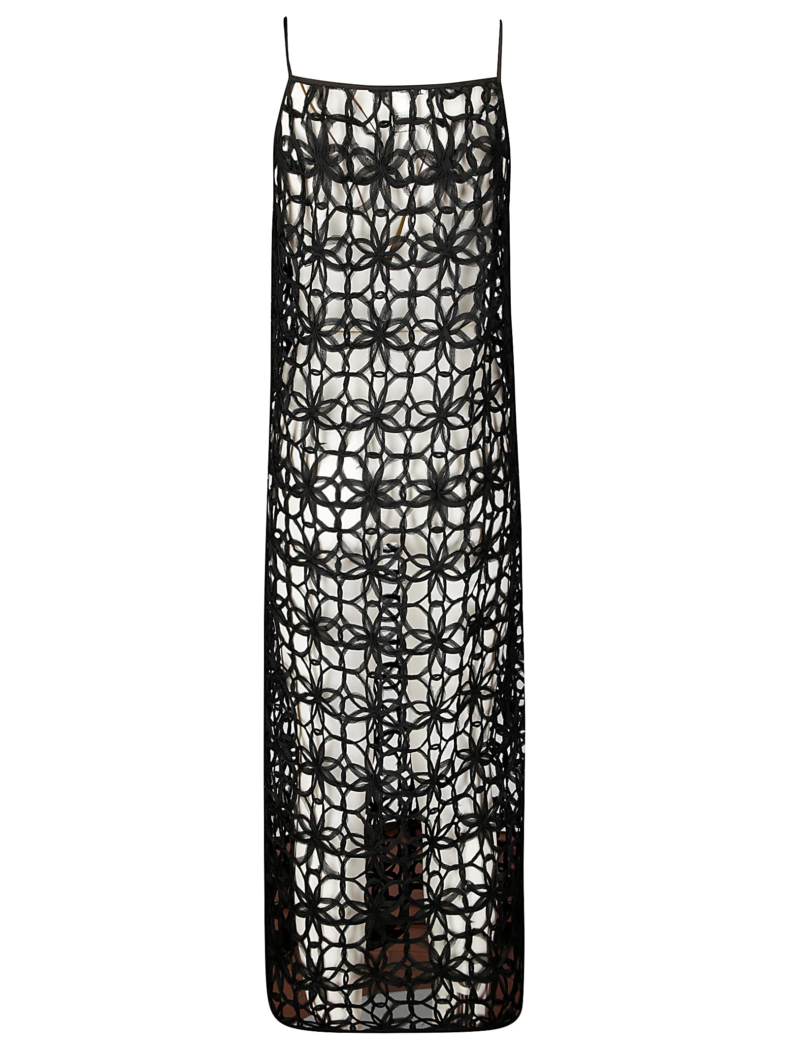 Stefano Mortari Crochet Midi Dress