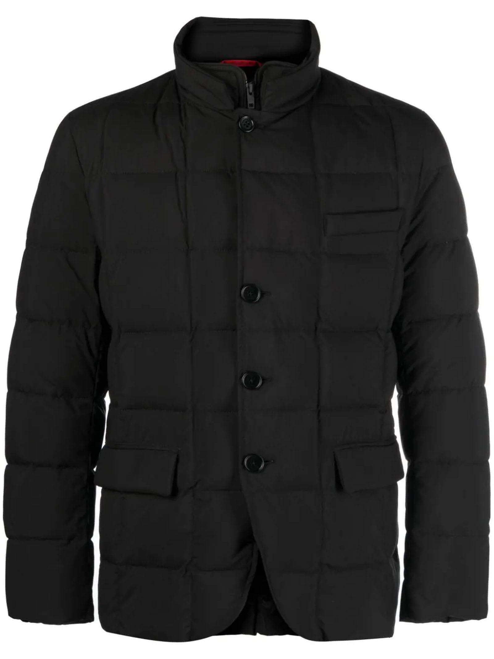Black Feather Down Padded Jacket