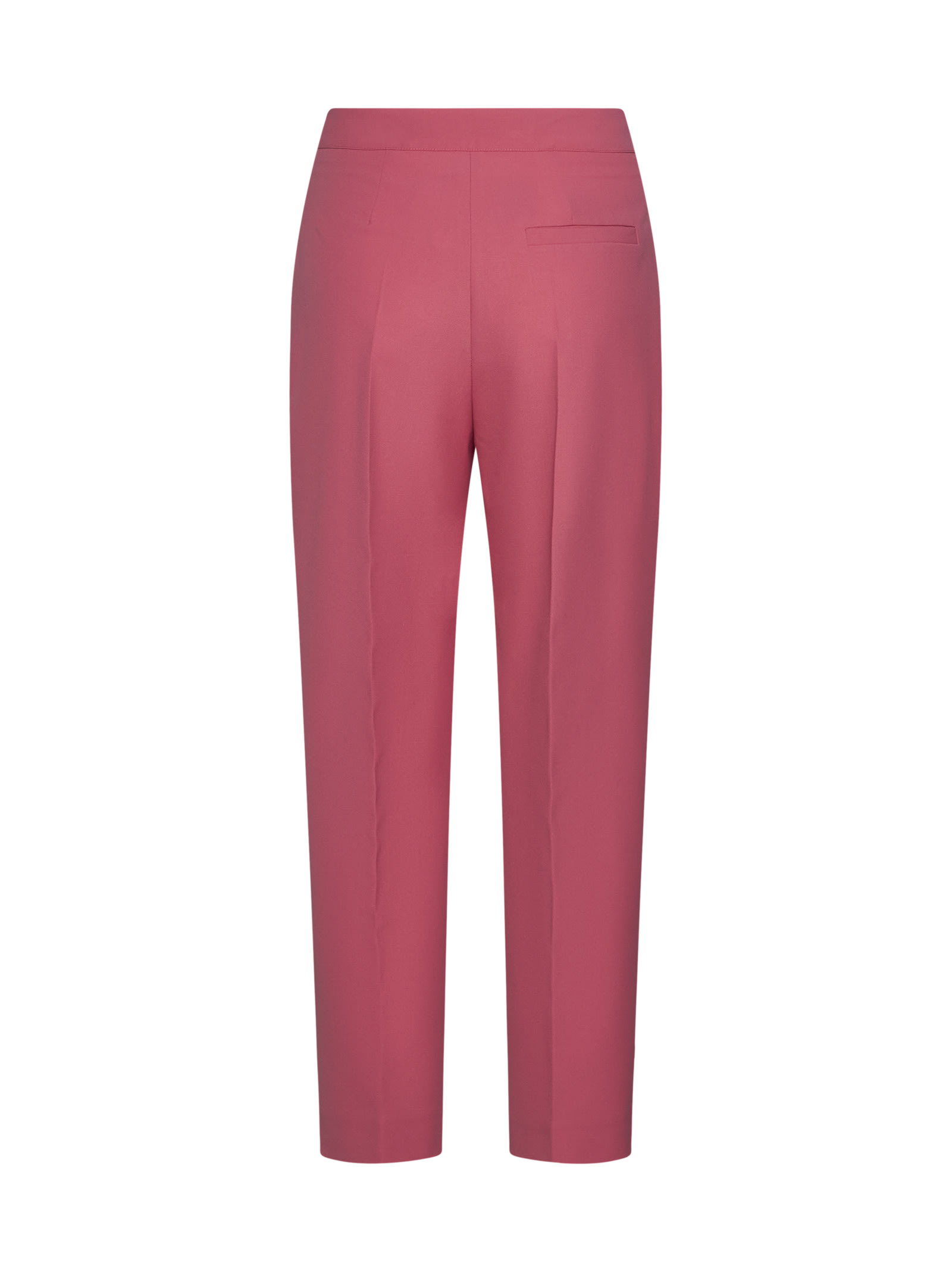Shop Semicouture Pants In Living Corallo