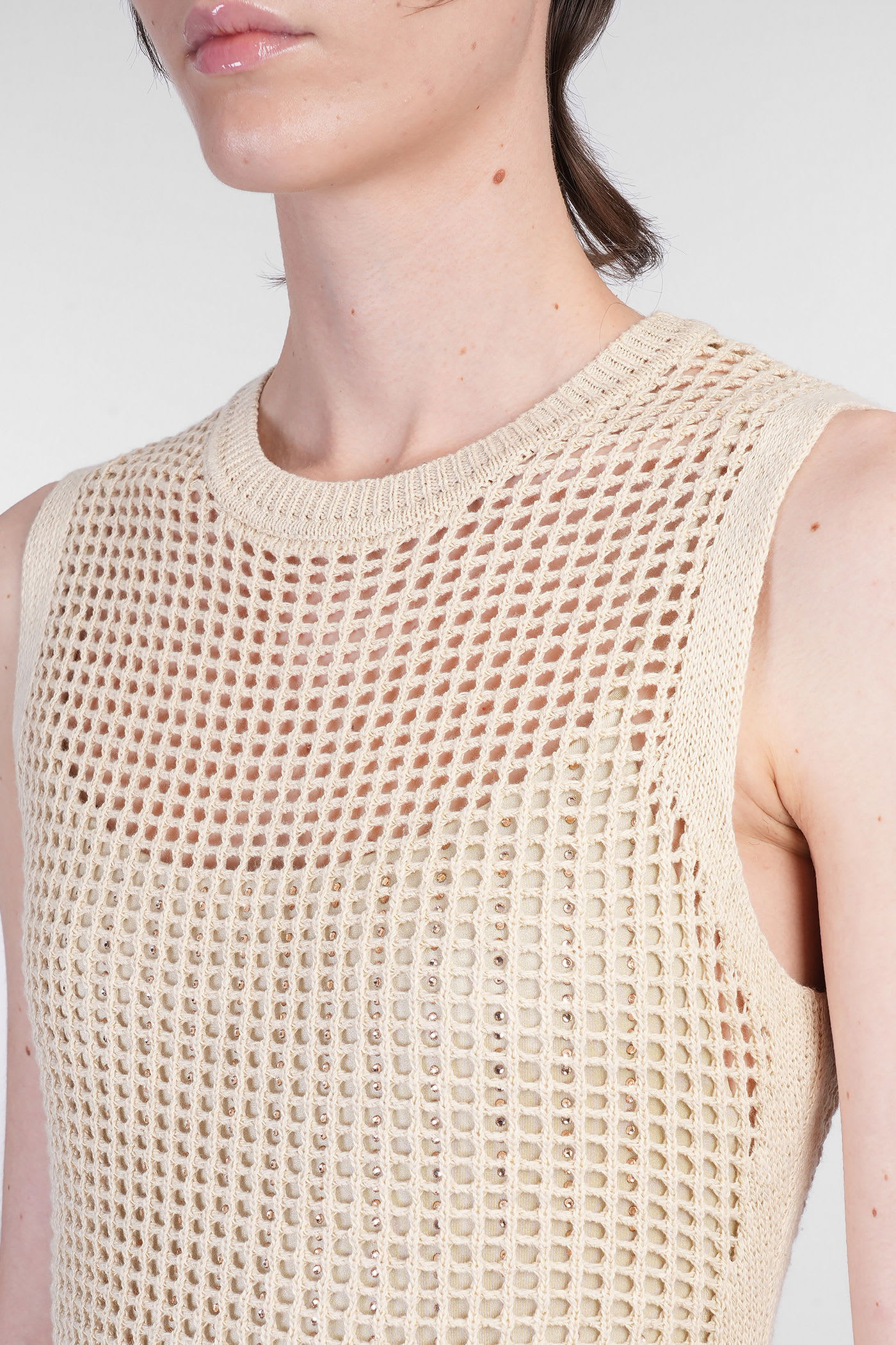 Mc2 Saint Barth Eileen In Beige Viscose In Neutral
