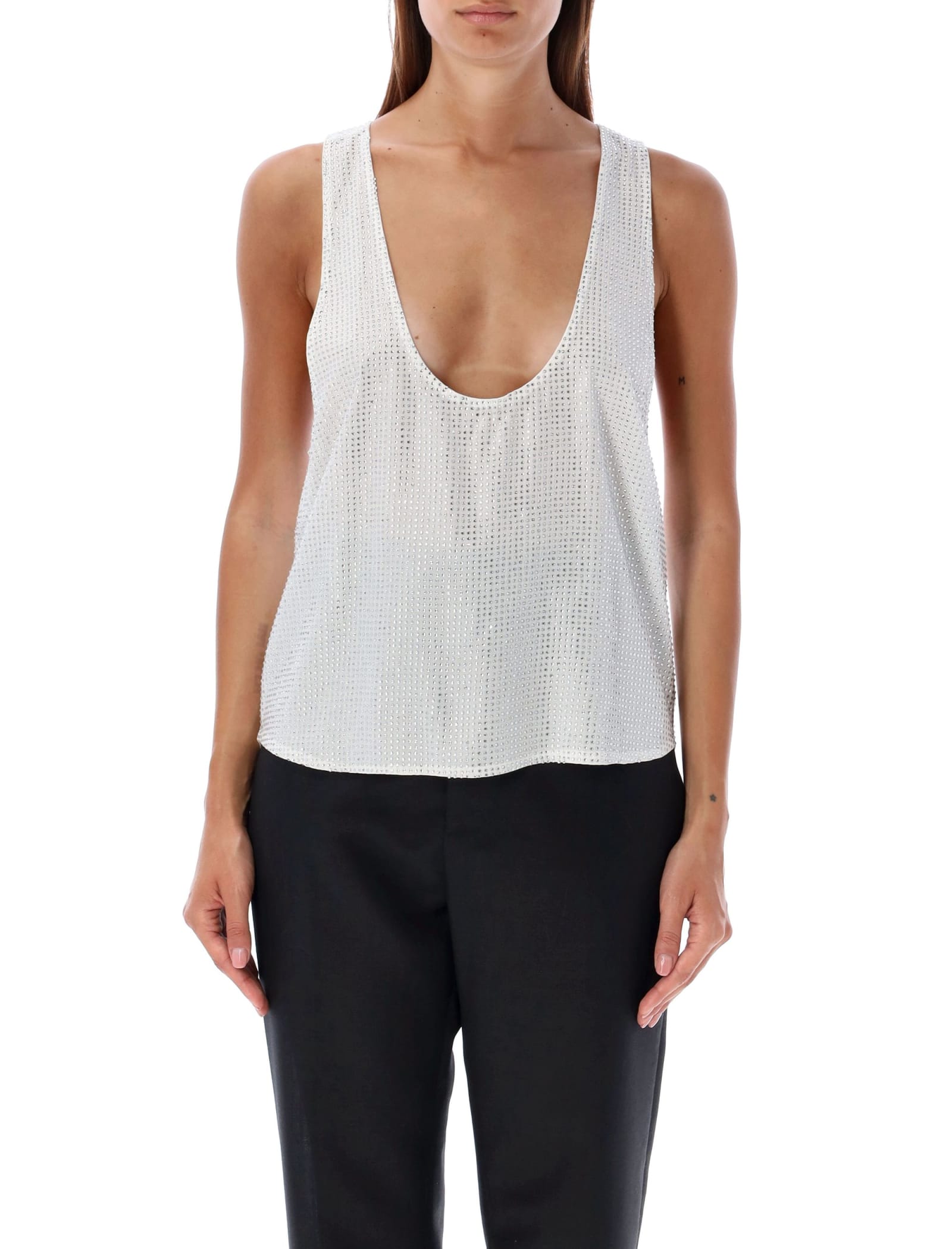 Whitney Crystal Tank Top