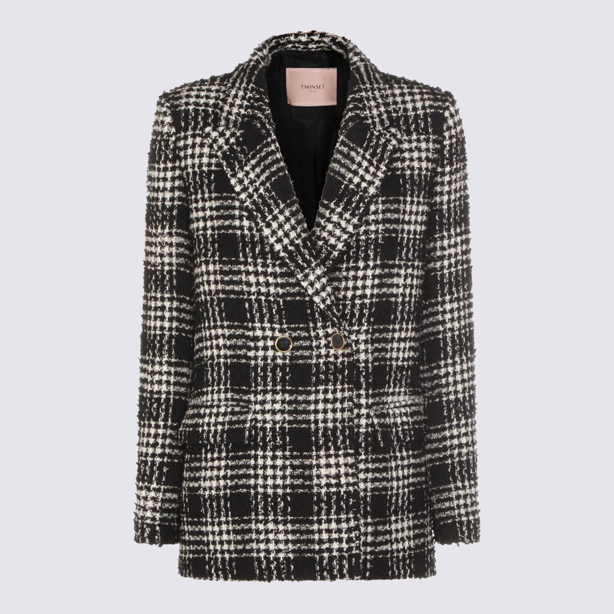 Twinset Longline Blazer Featuring Button Detailing In Black