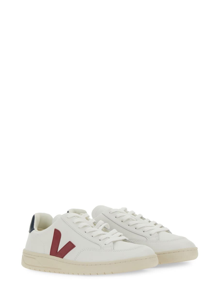 Veja White Leather Sneakers In White