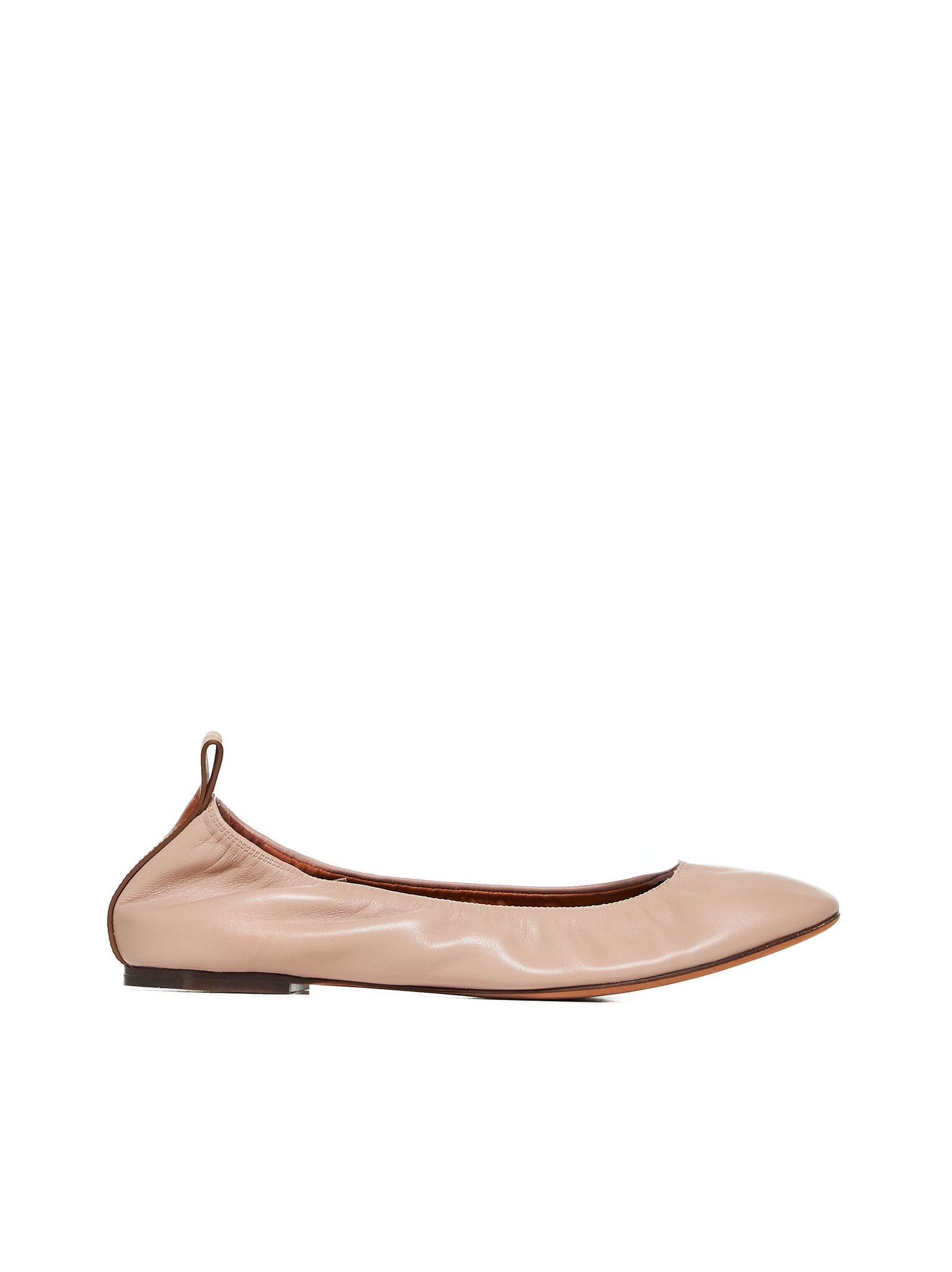 Shop Lanvin Flat Shoes In Beige