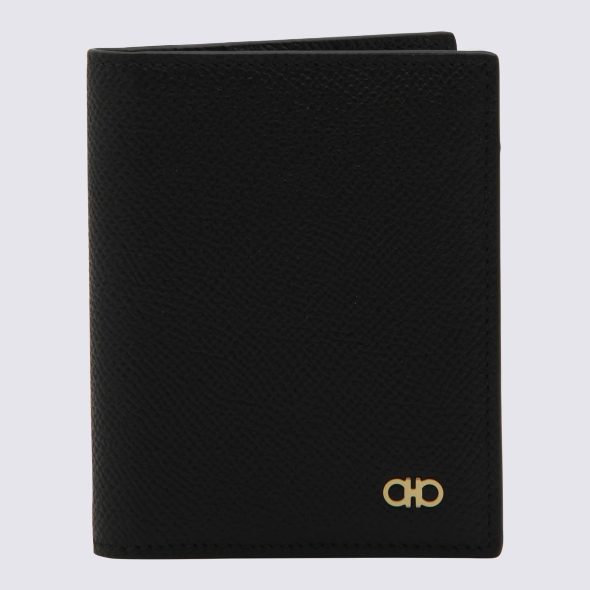 Ferragamo Black Leather Card Holder