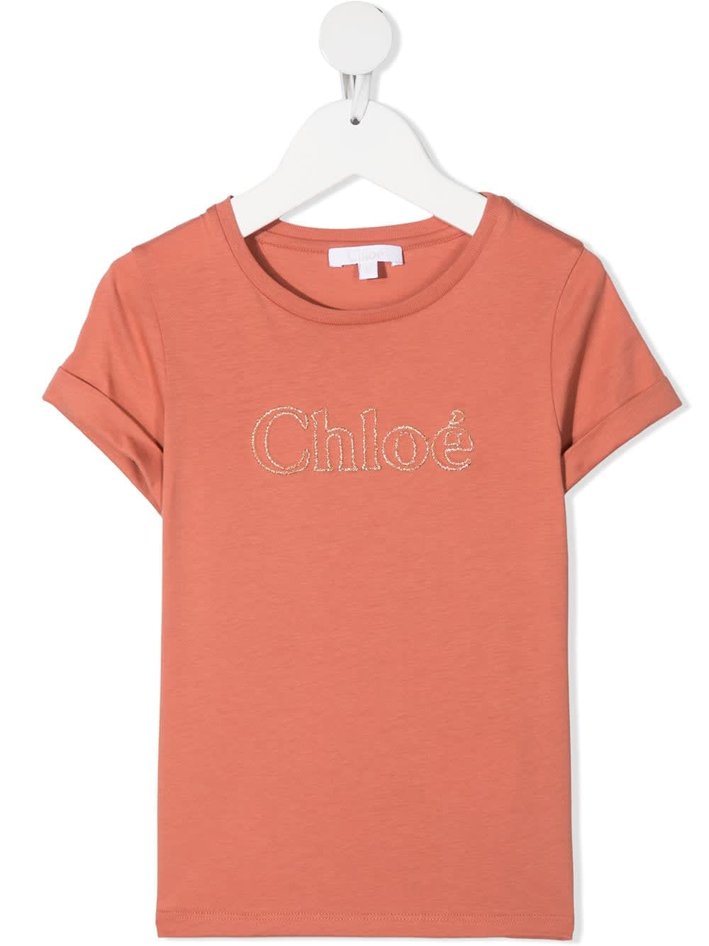 Chloé Logo-embroidered T-shirt